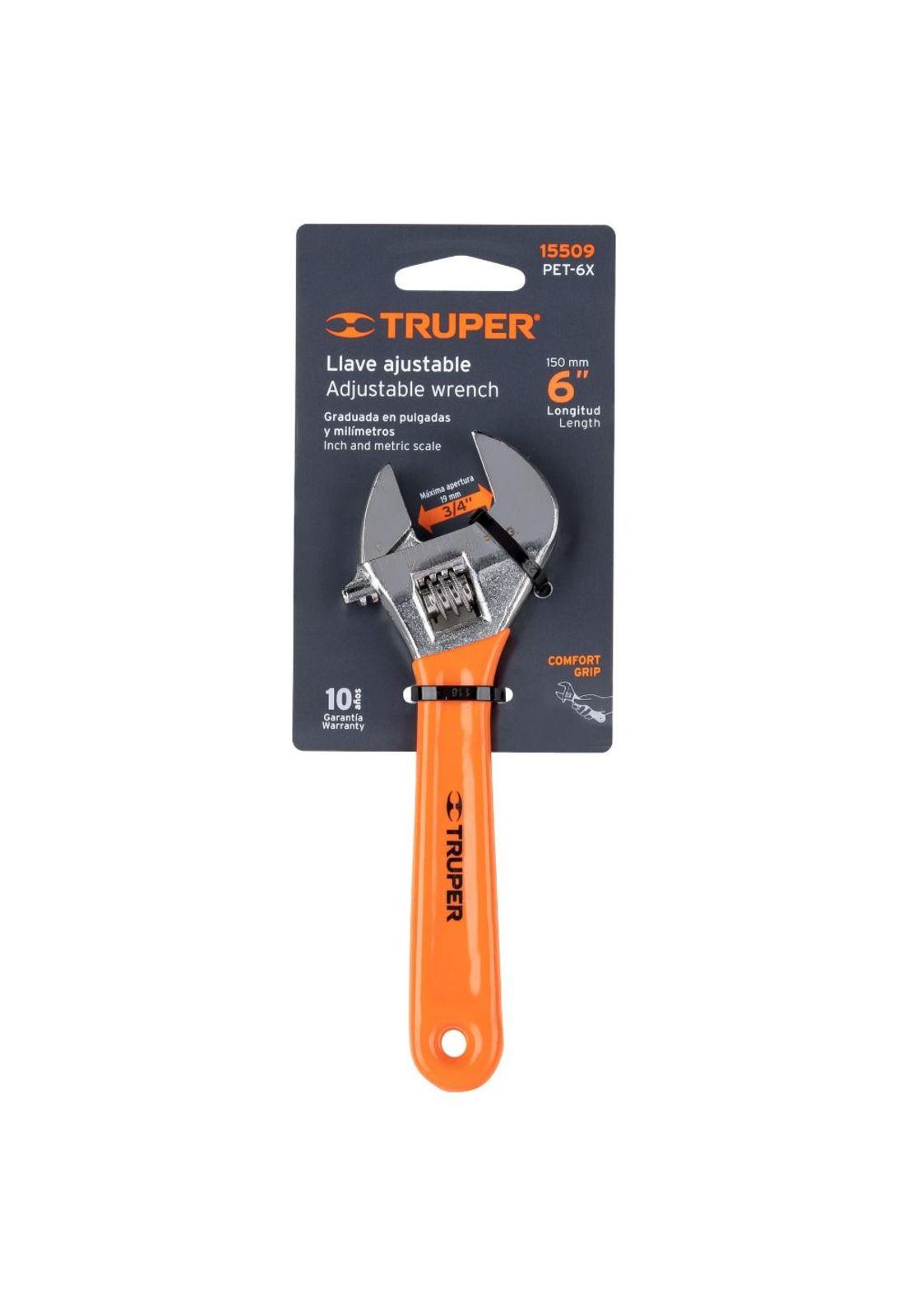 Llave Francesa Truper 6 Pet-6x-3