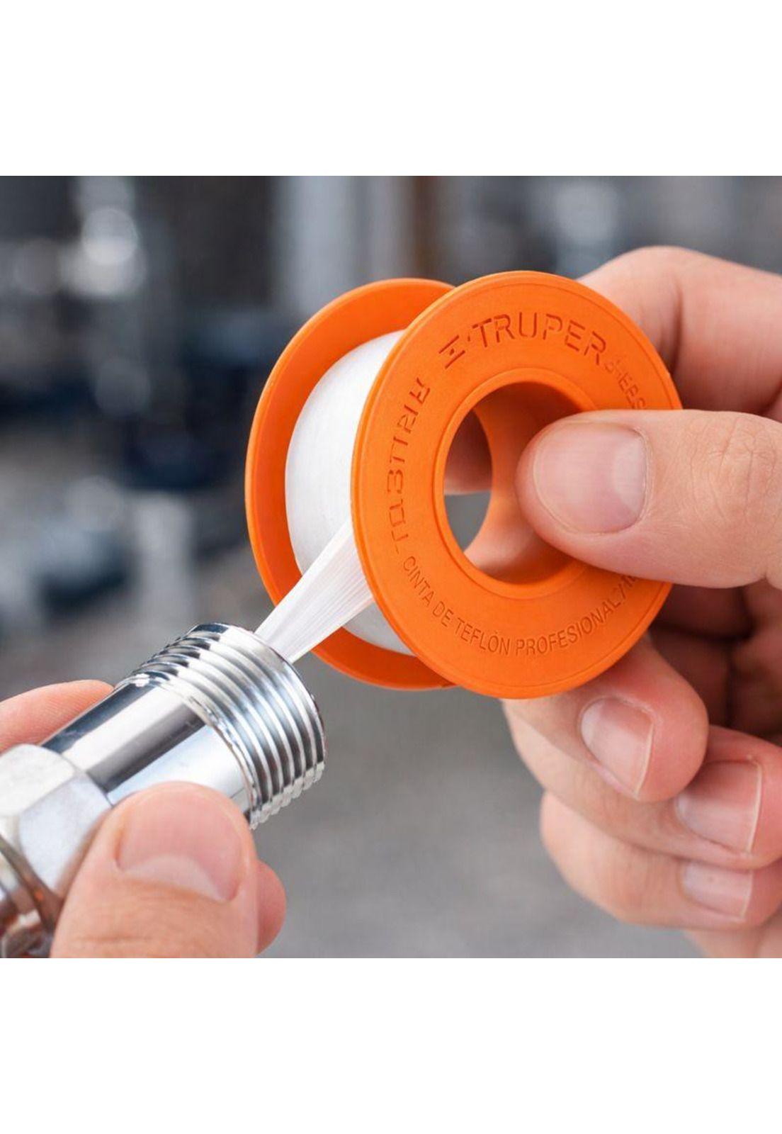 Cinta Teflon Truper Profesional 3/4 10 Unidades-1