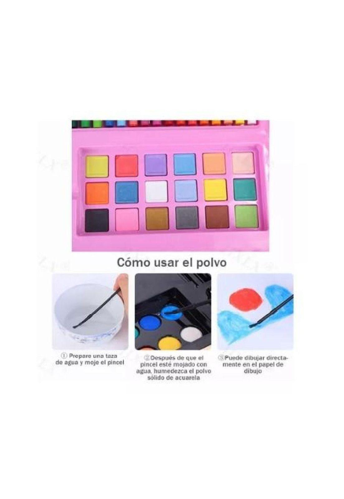Set Dibujo Portátil 208 Piezas De Arte Kit de Pintar Para Niños 2023-3