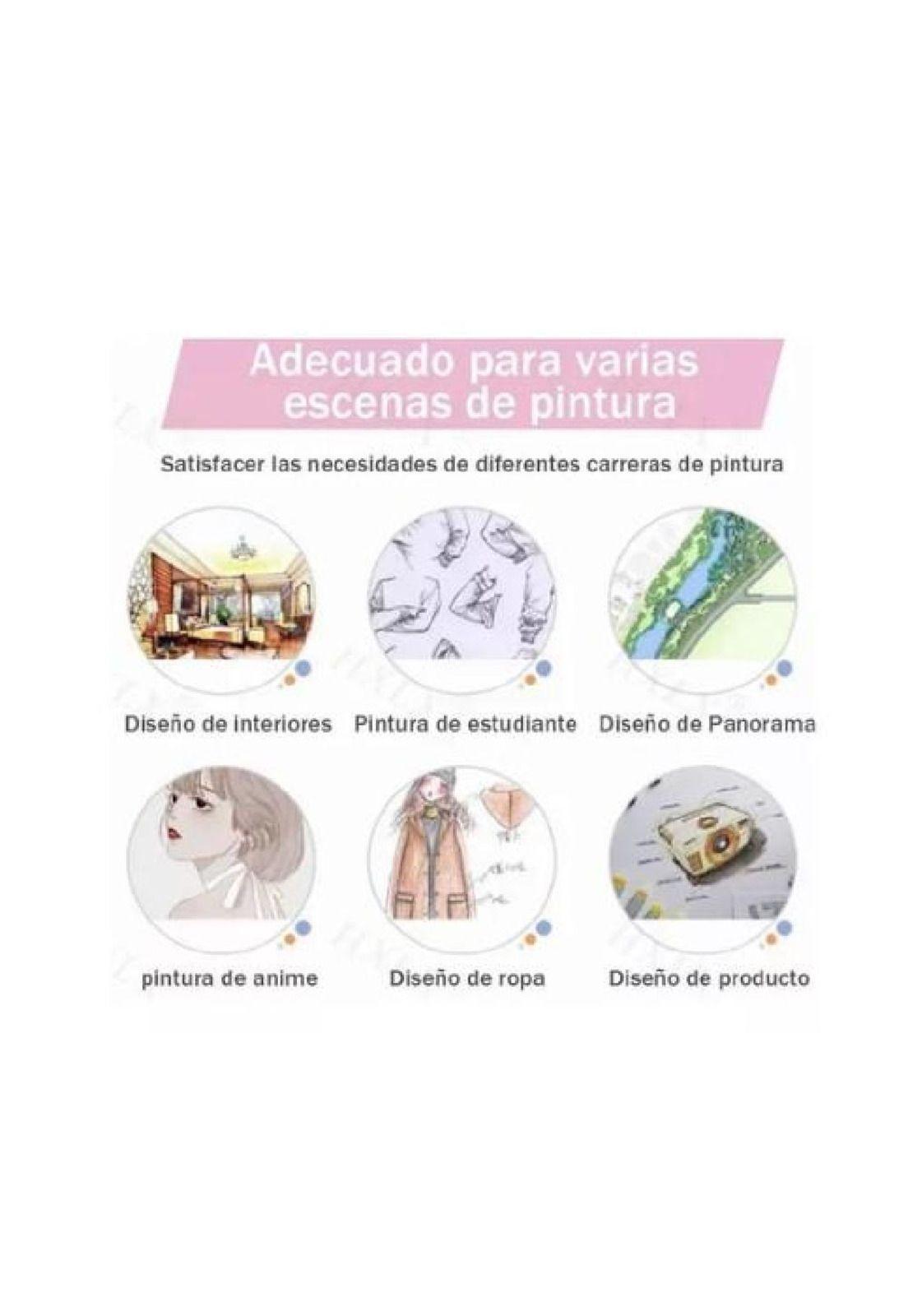 Set Dibujo Portátil 208 Piezas De Arte Kit de Pintar Para Niños 2023-4