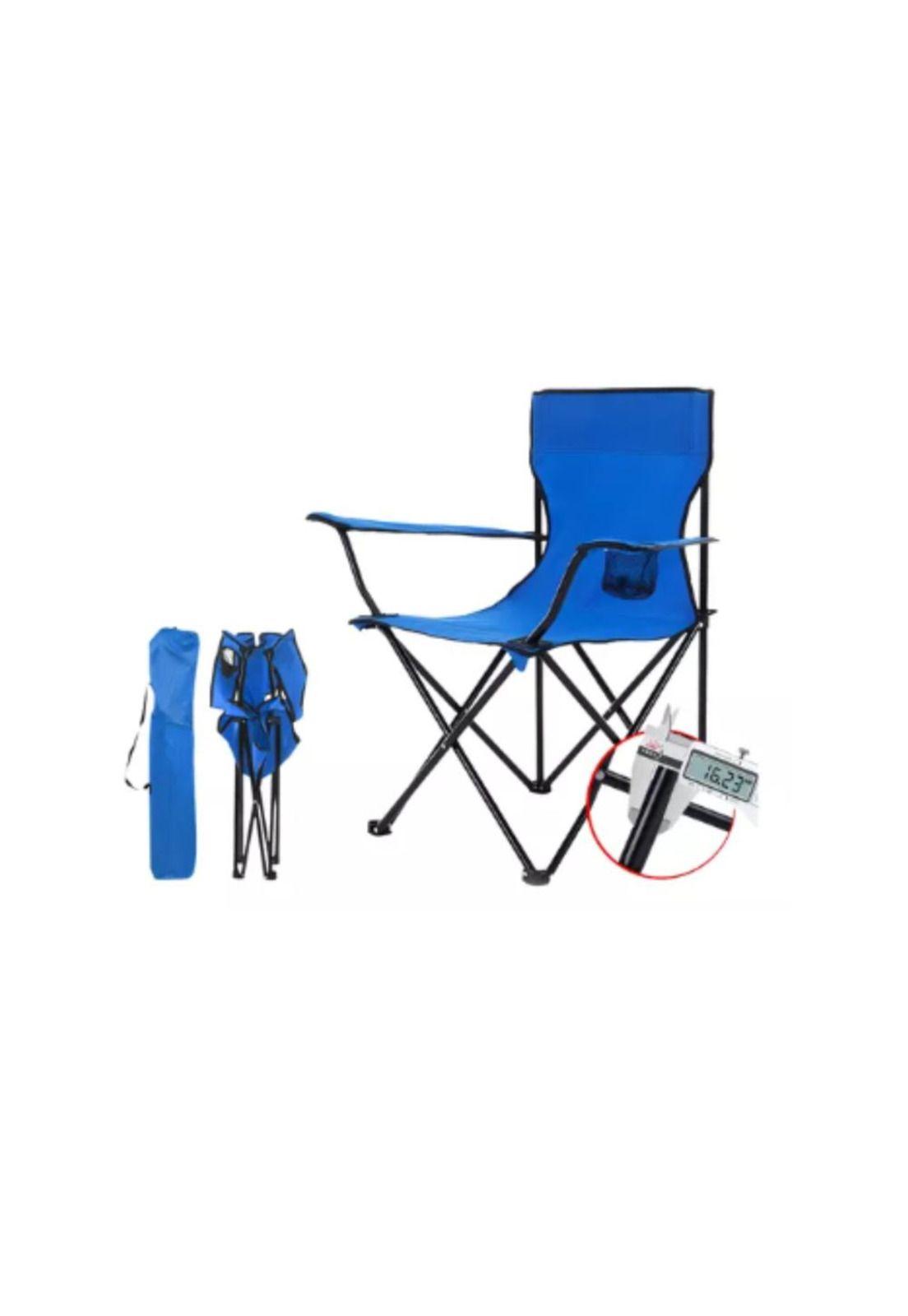 Silla Plegable De Playa Camping Pesca Picnic Con Porta Vaso-3