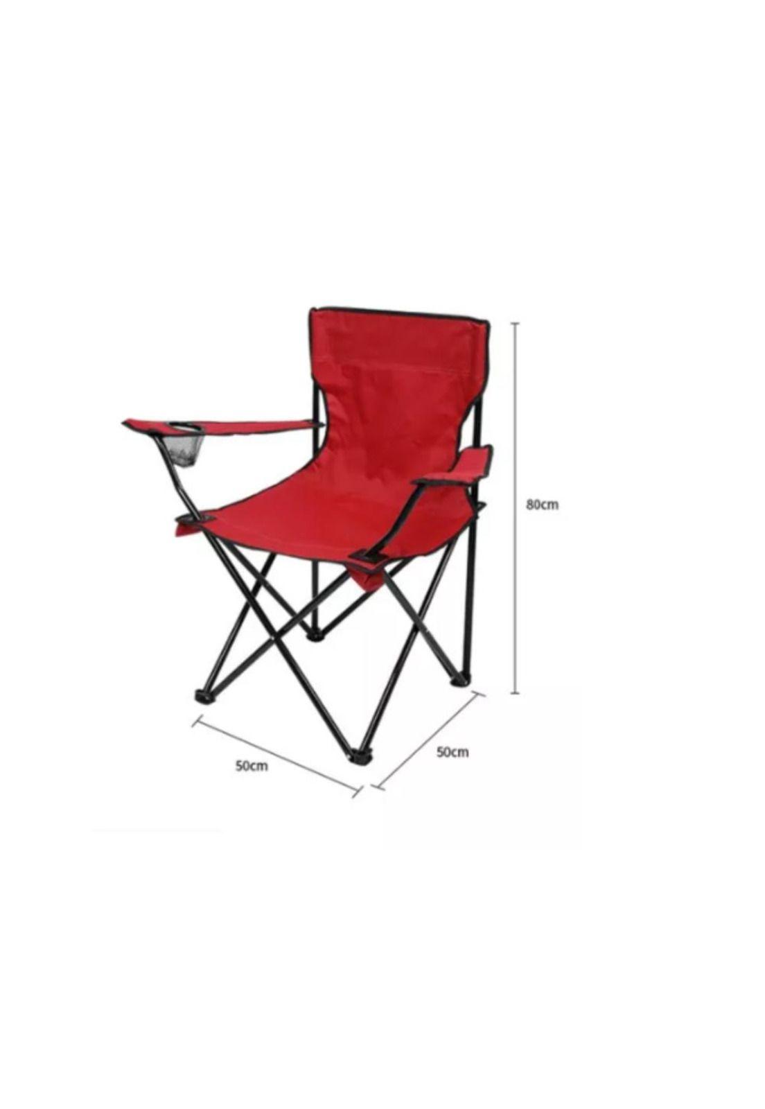Silla Plegable De Playa Camping Pesca Picnic Con Porta Vaso-3