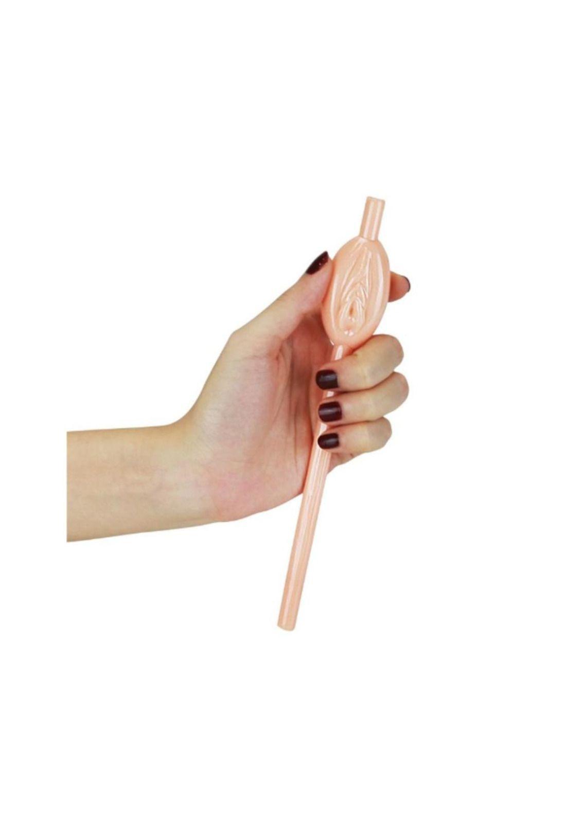 Bombillas , Pitillos , Sorbetes Forma De Vagina Set 9 Pzas-0