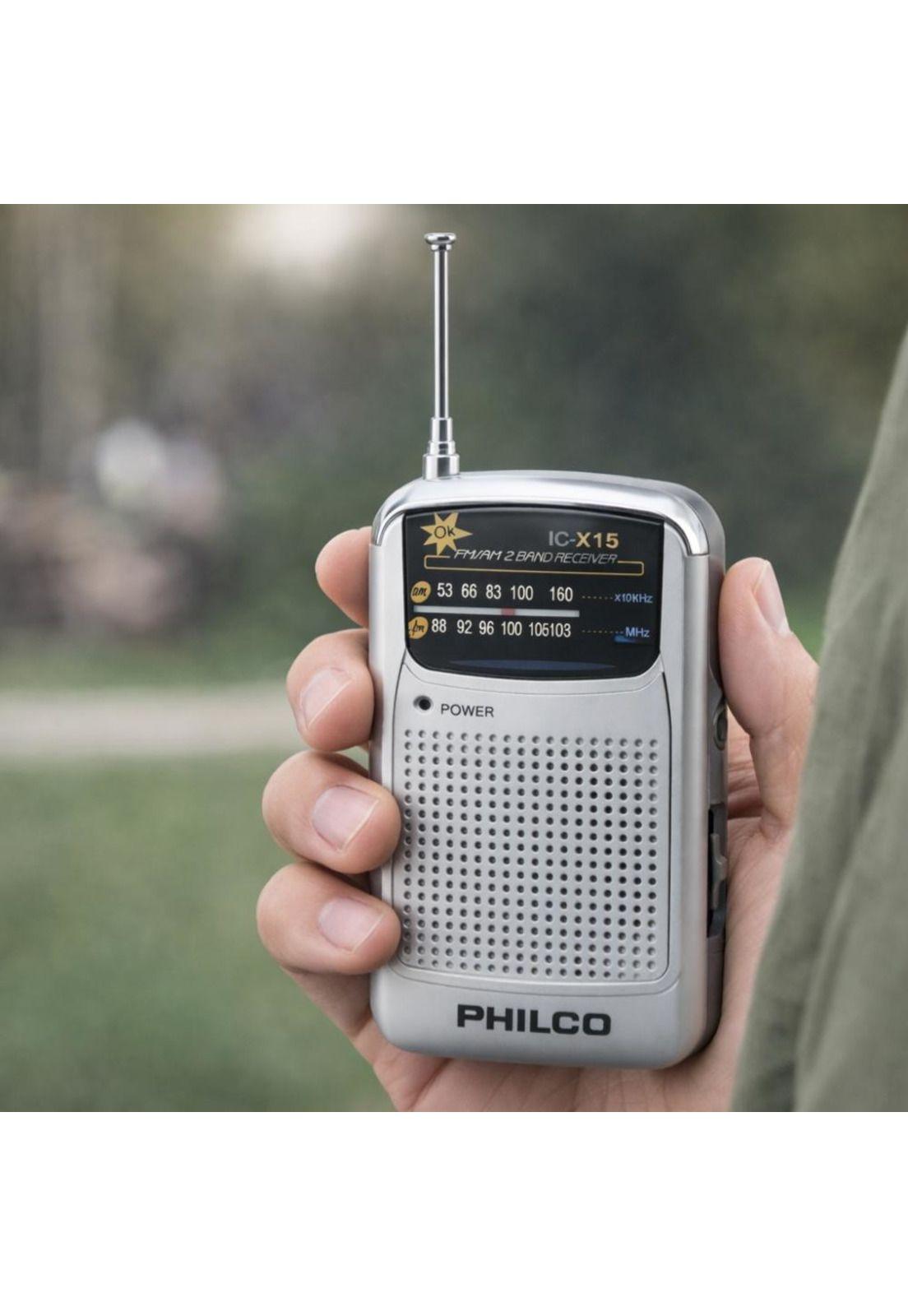 Radio Portátil Philco IC-X15 AM/FM con Antena Telescópica-4