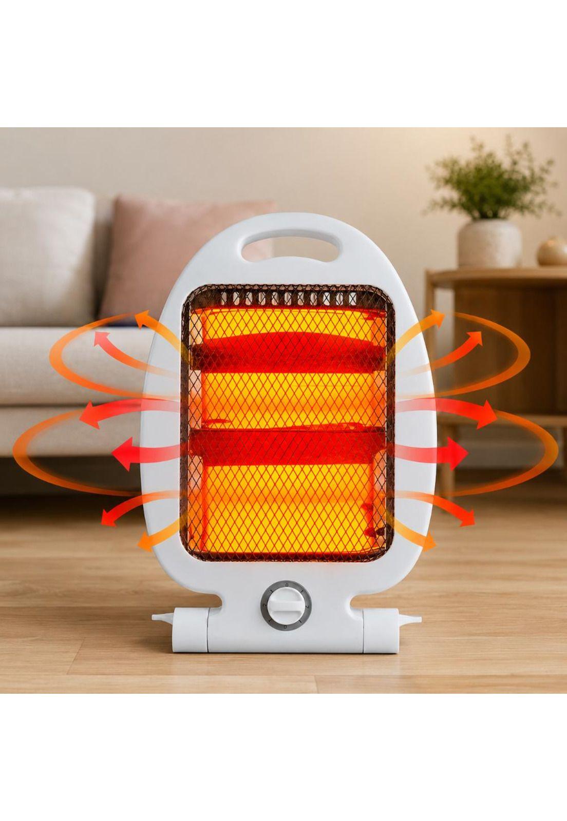 Calefactor Eléctrico Halógeno Portátil Estufa 800W Rejilla-2
