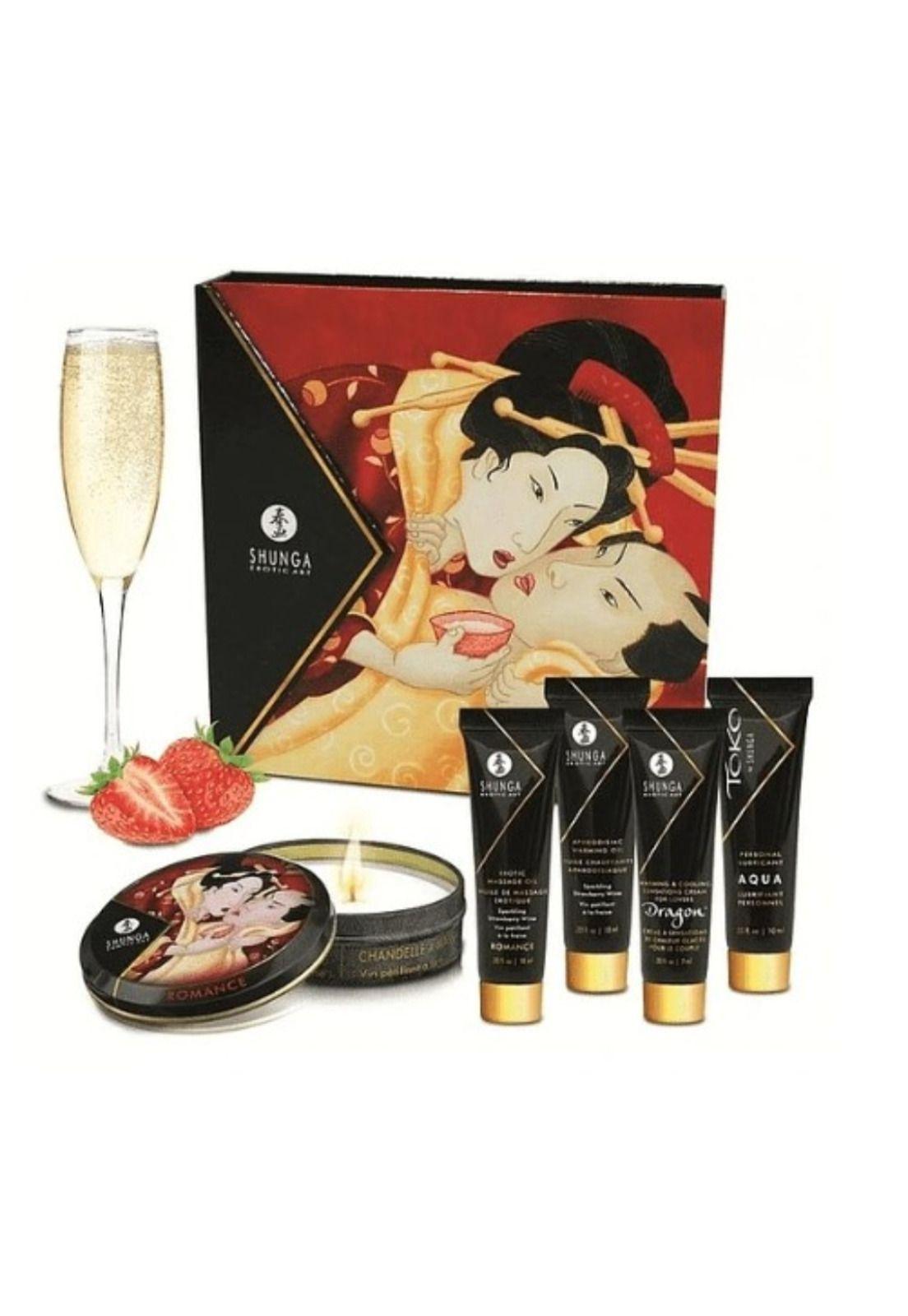 Kit Secretos de la Geisha Frutilla Shunga Eroticart-0