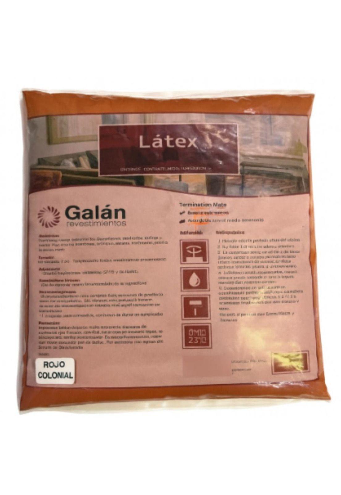 Pintura En Bolsa Latex 2.8 Kilos Rojo Colonial Galan-1