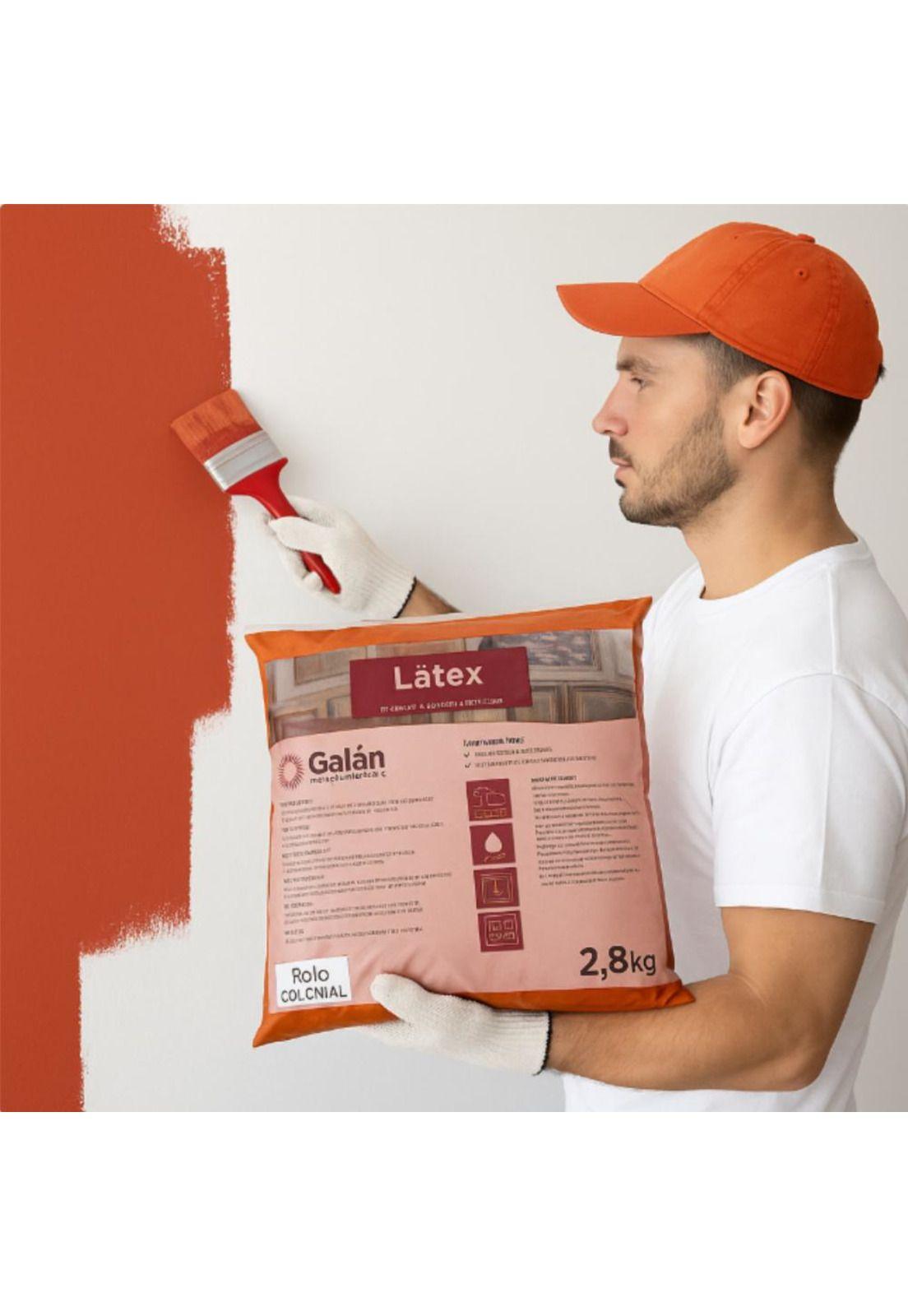 Pintura En Bolsa Latex 2.8 Kilos Rojo Colonial Galan-3