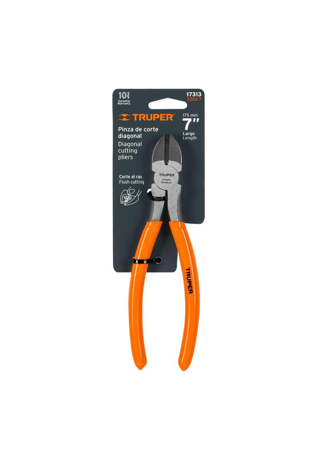 Alicate De Corte Diagonal 7 Mango De Vinil. Truper-3