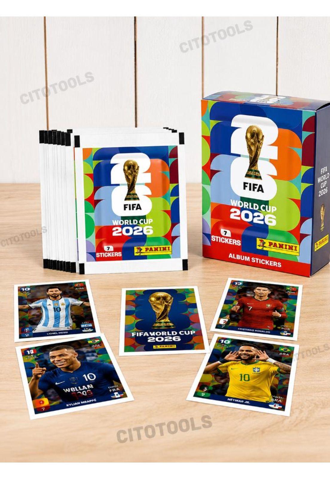 Pack 7 Sobres Panini Mundial 2026 49 Láminas Originales-3