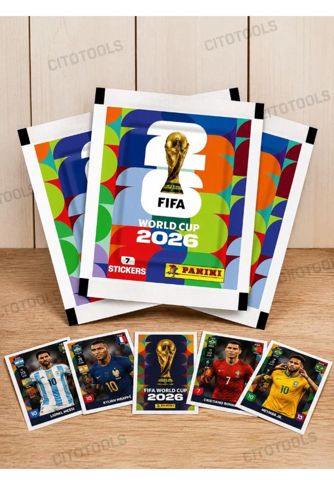 Pack 7 Sobres Panini Mundial 2026 49 Láminas Originales-6