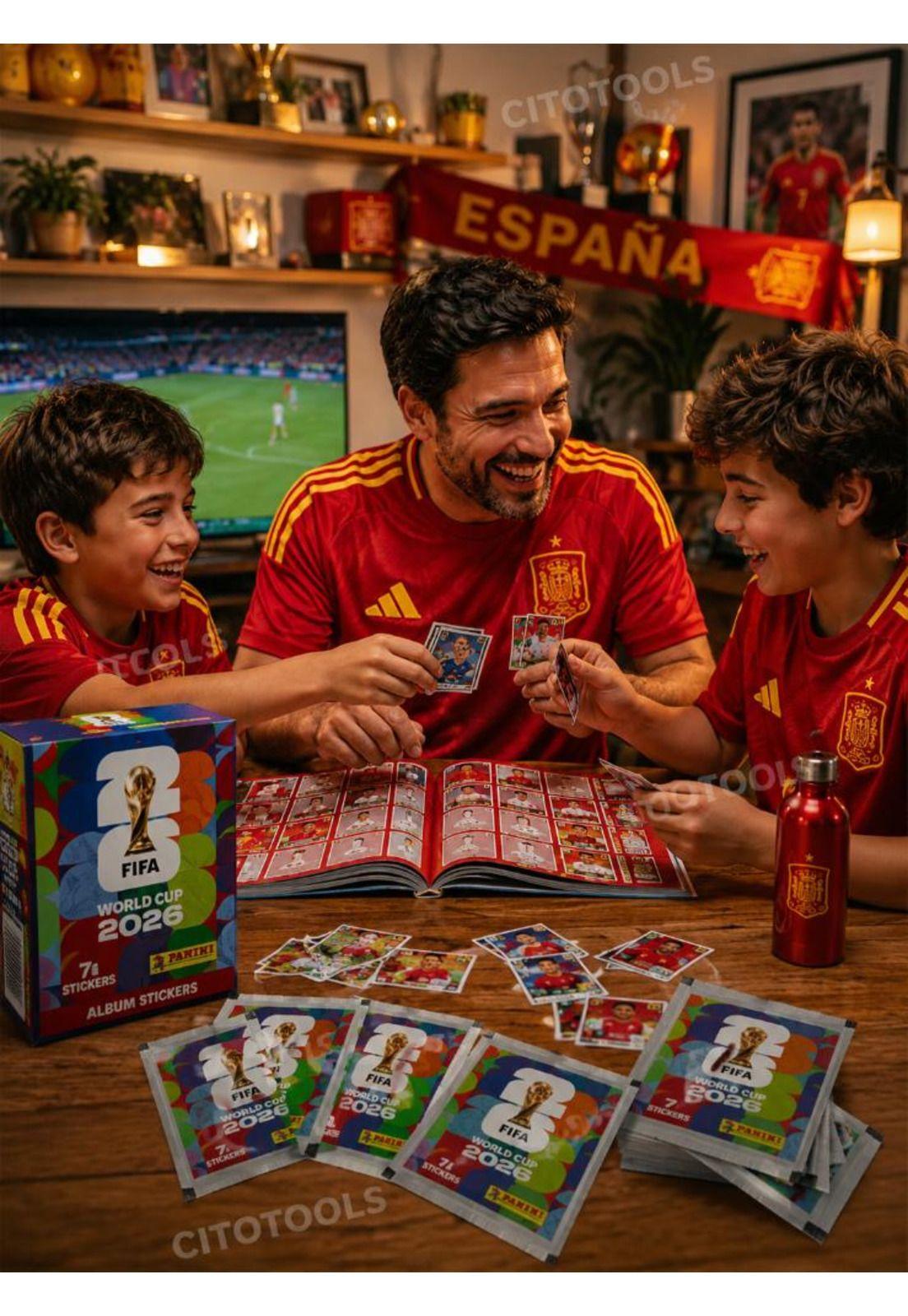 Pack 7 Sobres Panini Mundial 2026 49 Láminas Originales-8