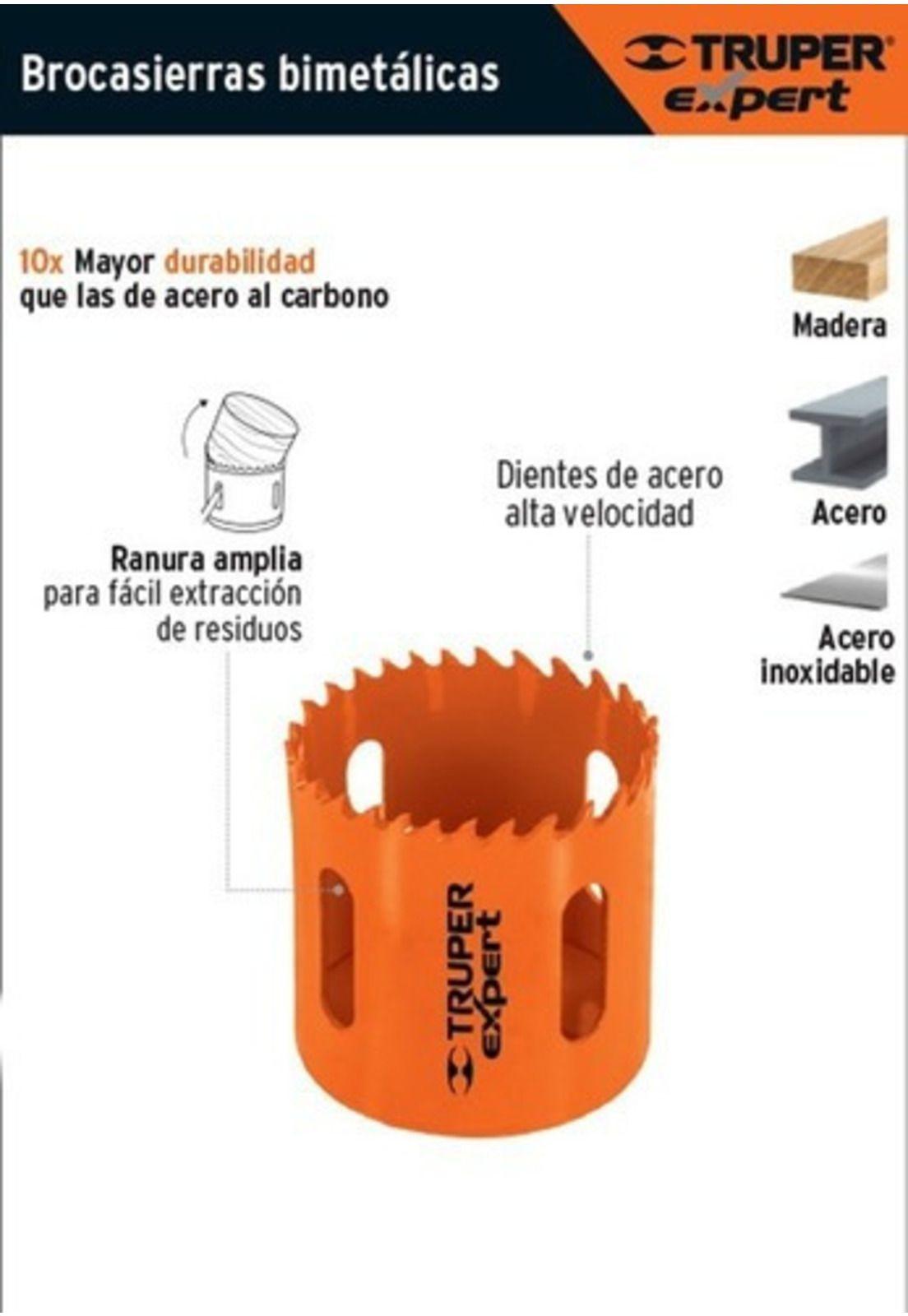 Sierra Copa Bimetalica Truper Expert, Cobi-9/16 14,2mm-3