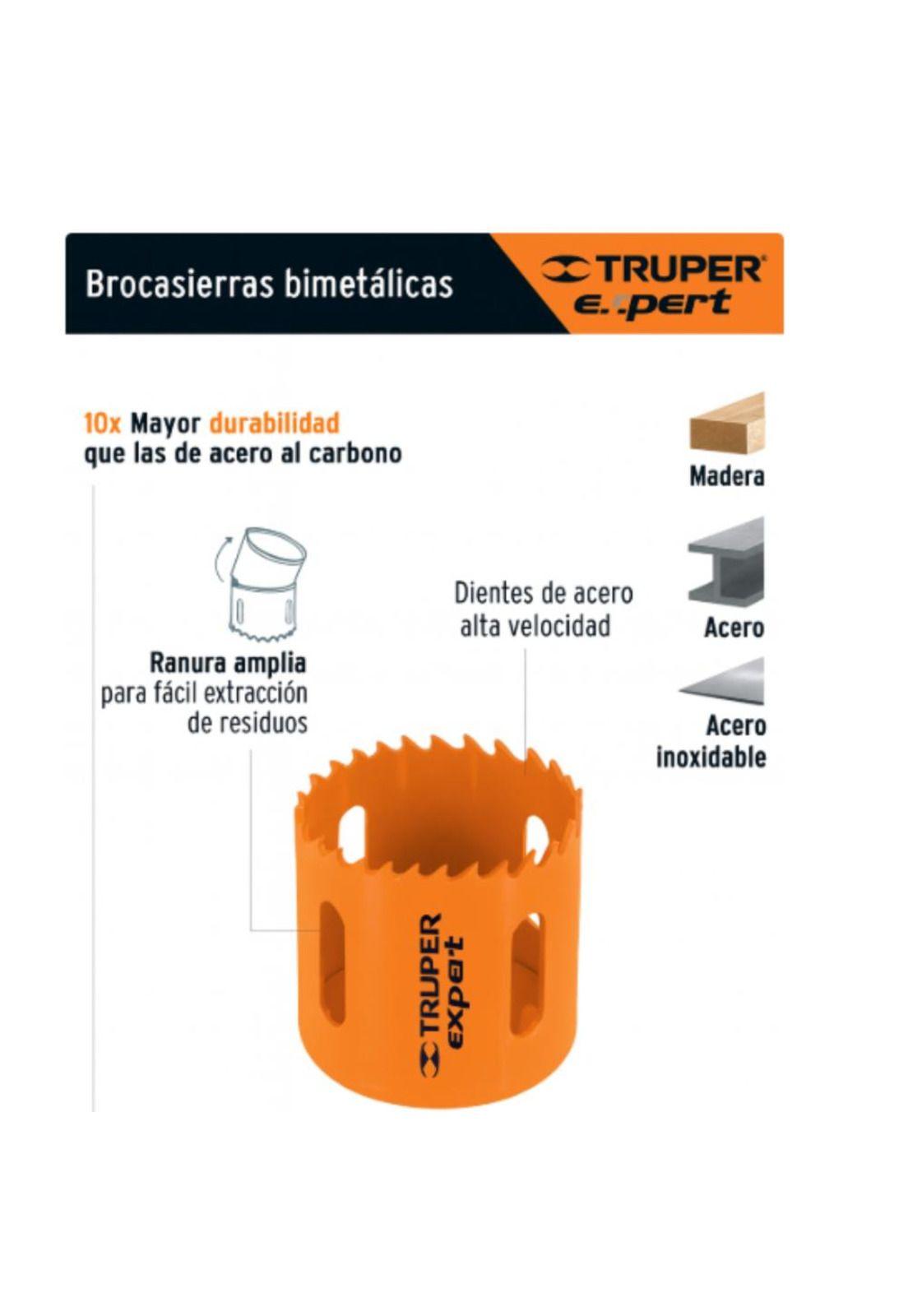 Sierra Copa Bimetalica Truper Expert, Cobi-9/16 14,2mm-3