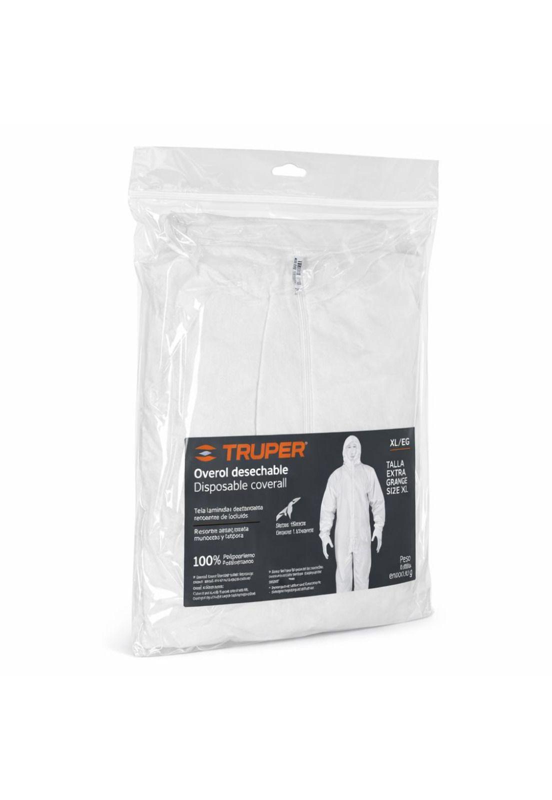 Overol Desechable Xl - Truper Overd-xl-4