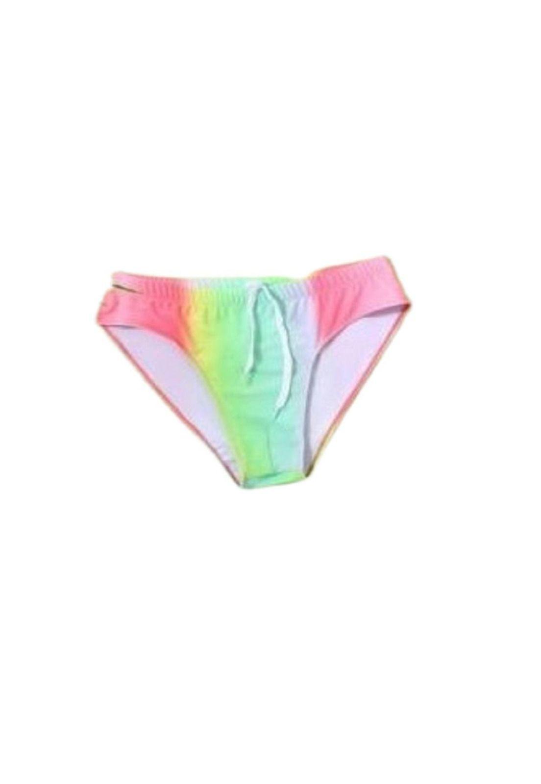 Traje Baño Hombre Multicolor Natacion Cintura Ajustable-0