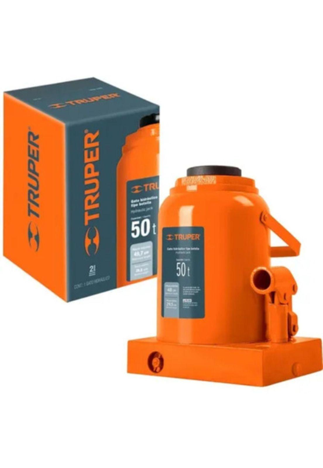 Gata Hidraulica 50 Tn Tipo Botella Truper Gat-50-2