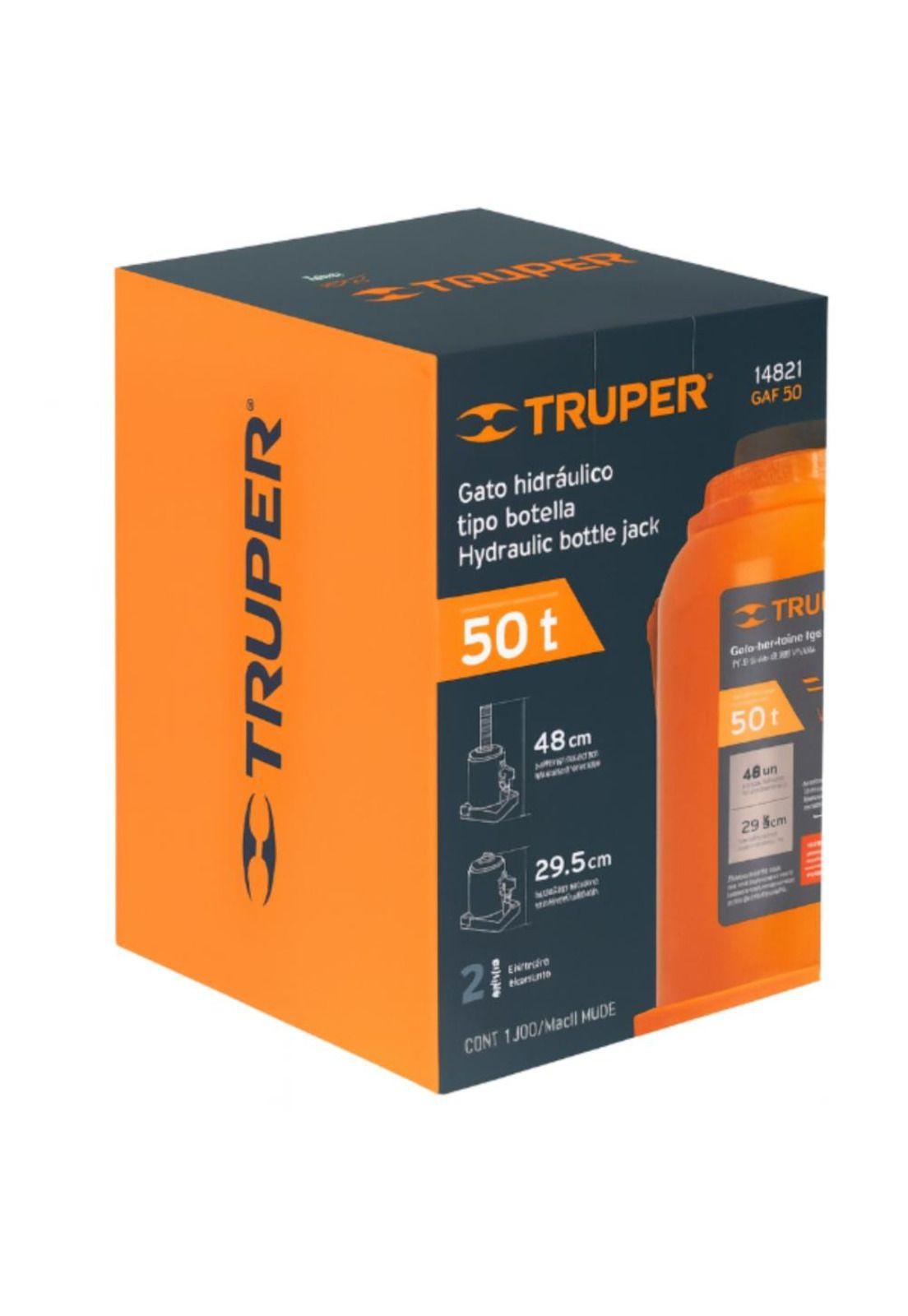 Gata Hidraulica 50 Tn Tipo Botella Truper Gat-50-2