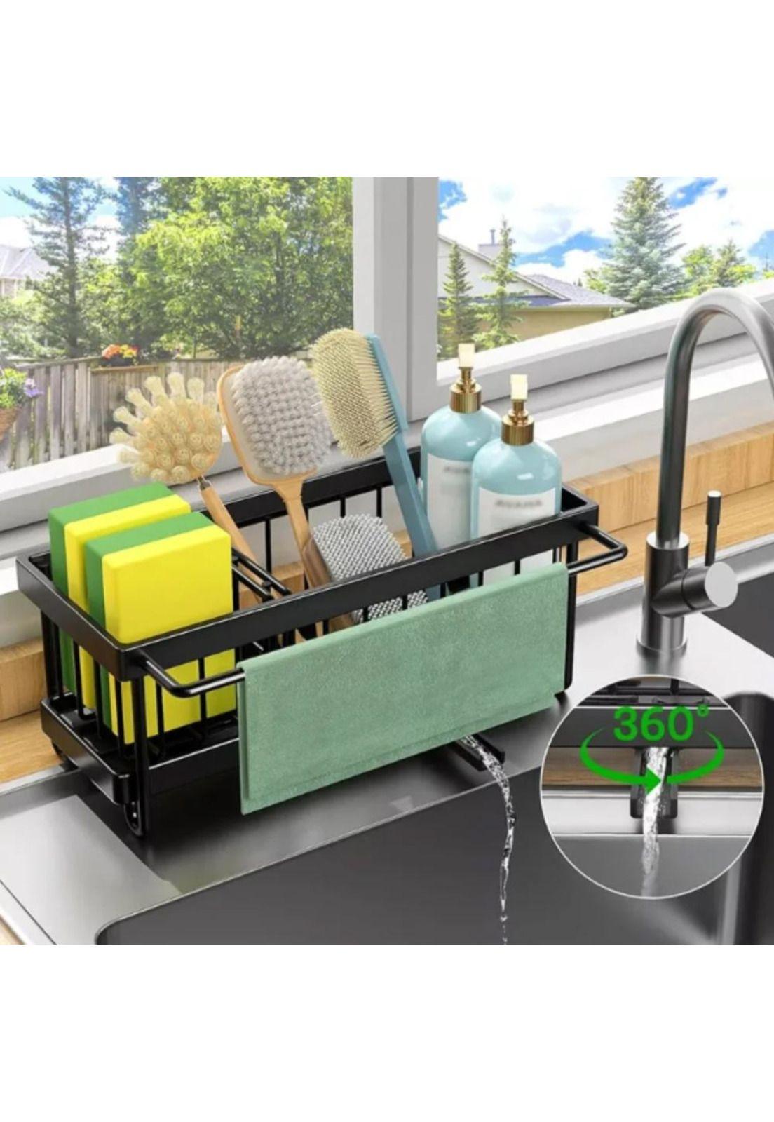 Porta Esponja Escurridor Multifuncional para Cocina Moderna-5