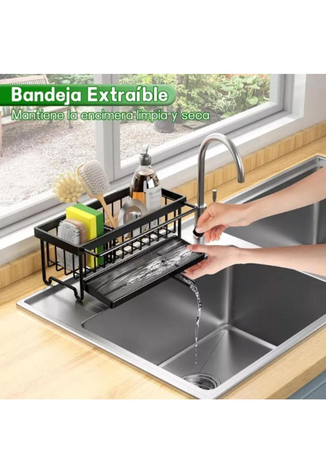 Porta Esponja Escurridor Multifuncional para Cocina Moderna-6