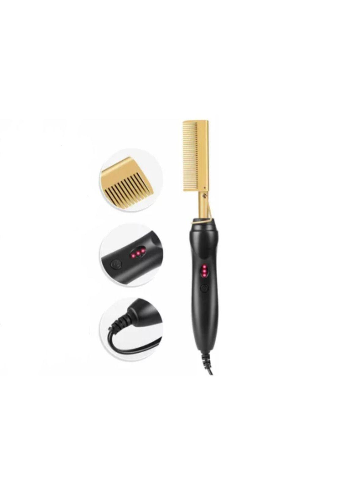 Peine Cepillo Alisador Profesional Gold Ceramic Unisex-5