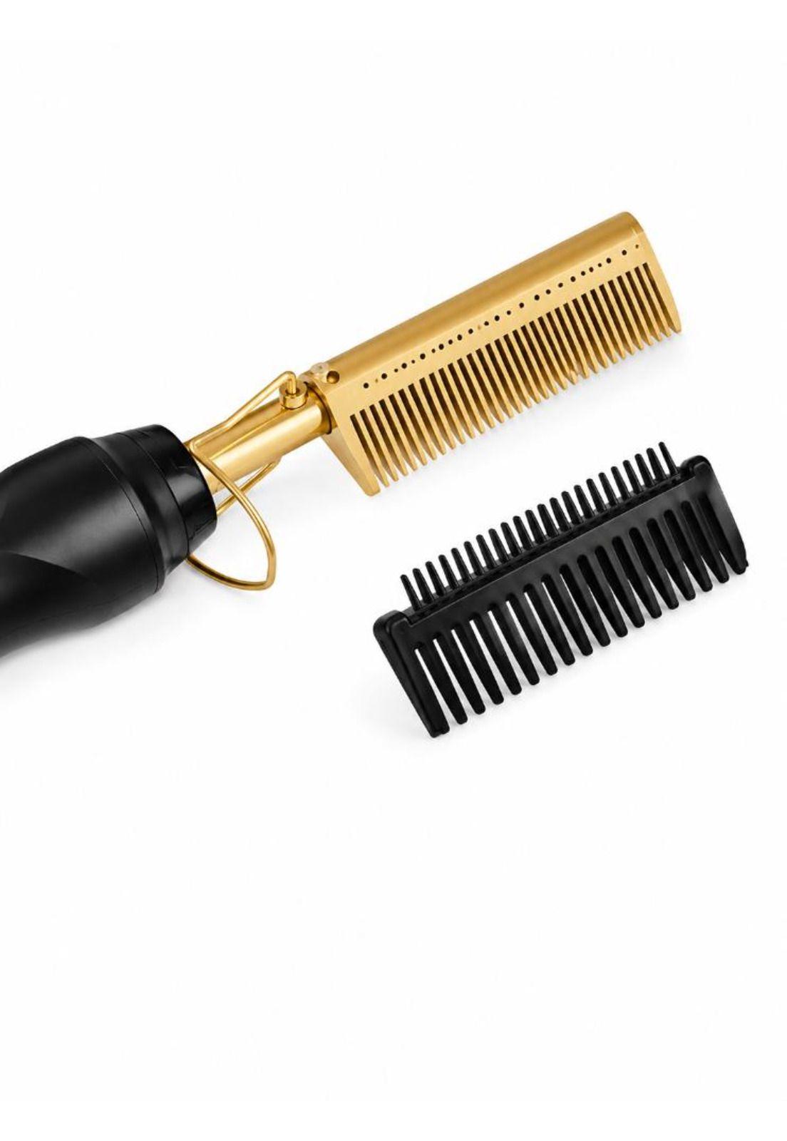 Peine Cepillo Alisador Profesional Gold Ceramic Unisex-3