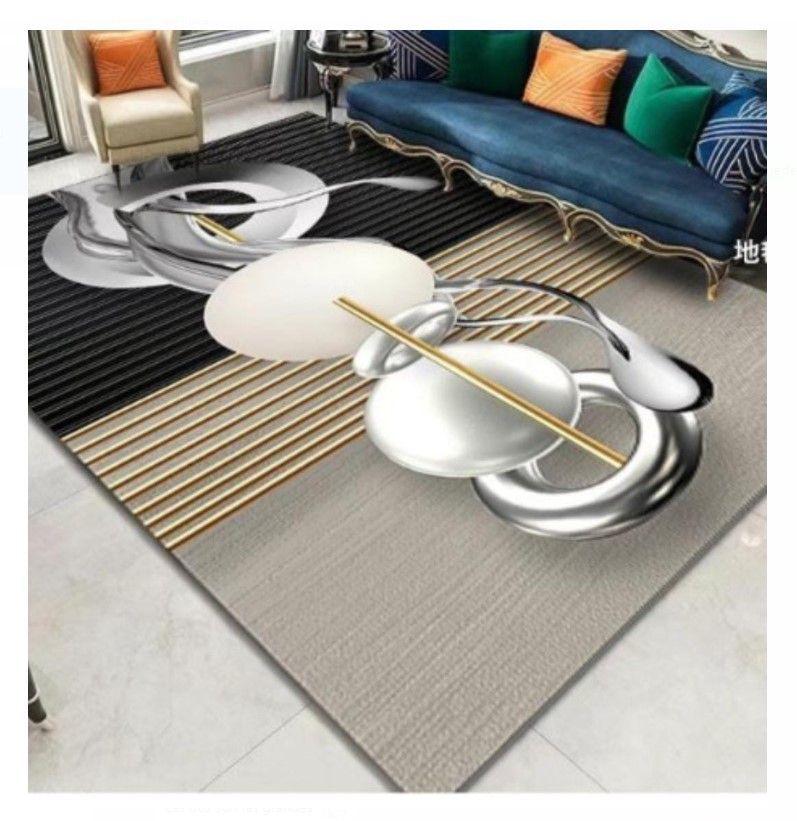 Alfombra Grande 160x230cm Para El Comedor, Sala, Living, Habitacion ETC Transparente-0