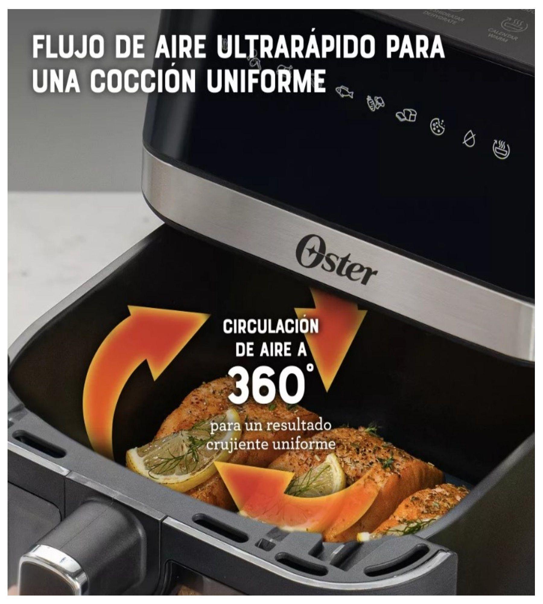 Freidora de Aire Digital Recubrimiento Oster 6L 10 Programas-5