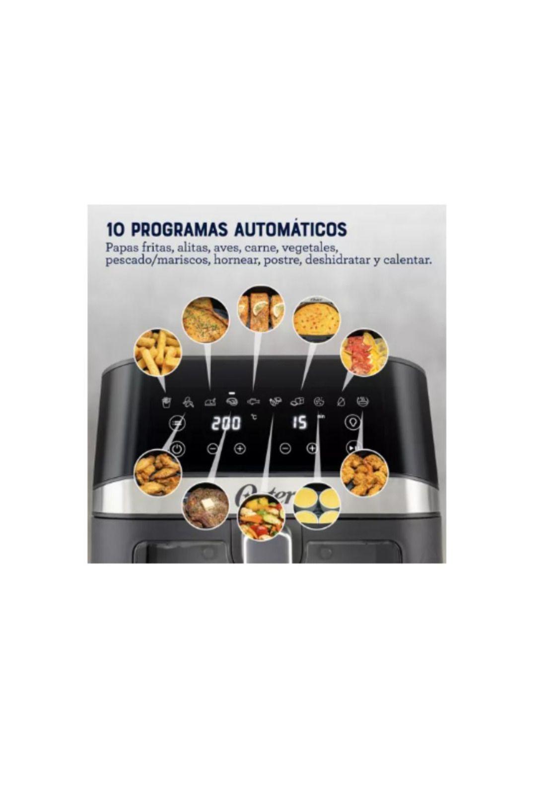 Freidora de Aire Digital Recubrimiento Oster 6L 10 Programas-8