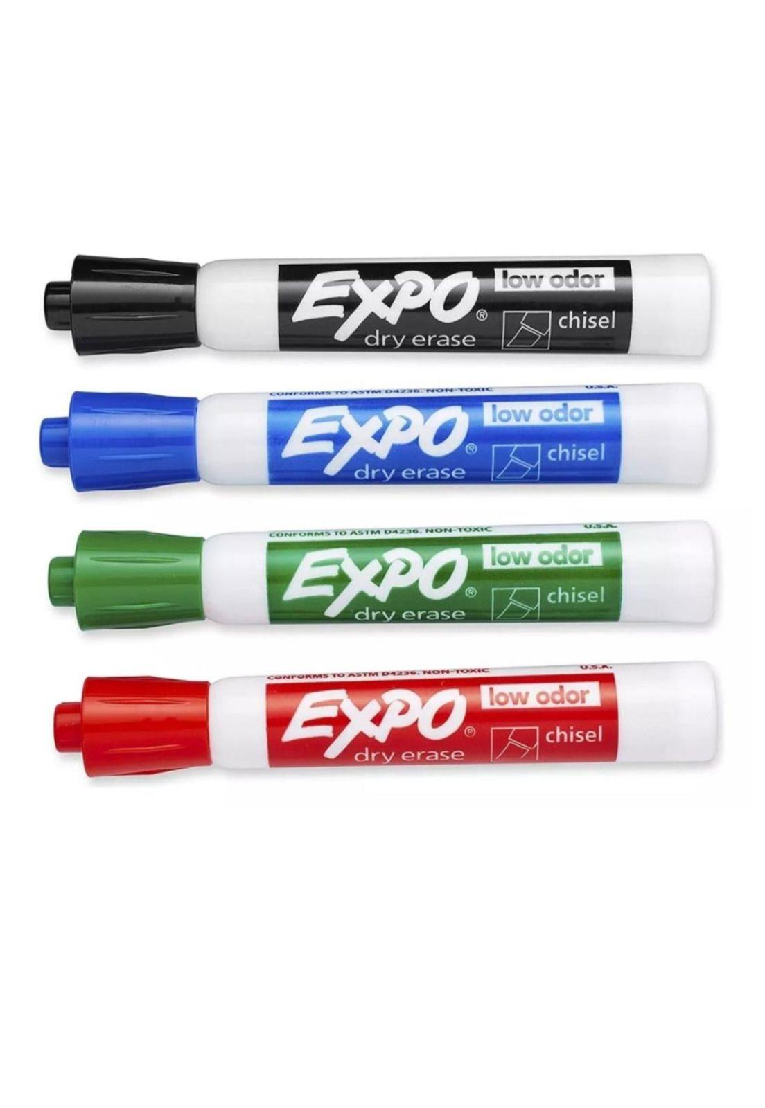 Marcadores Expo Cincel Pizarrón Blanco Pack x4-2