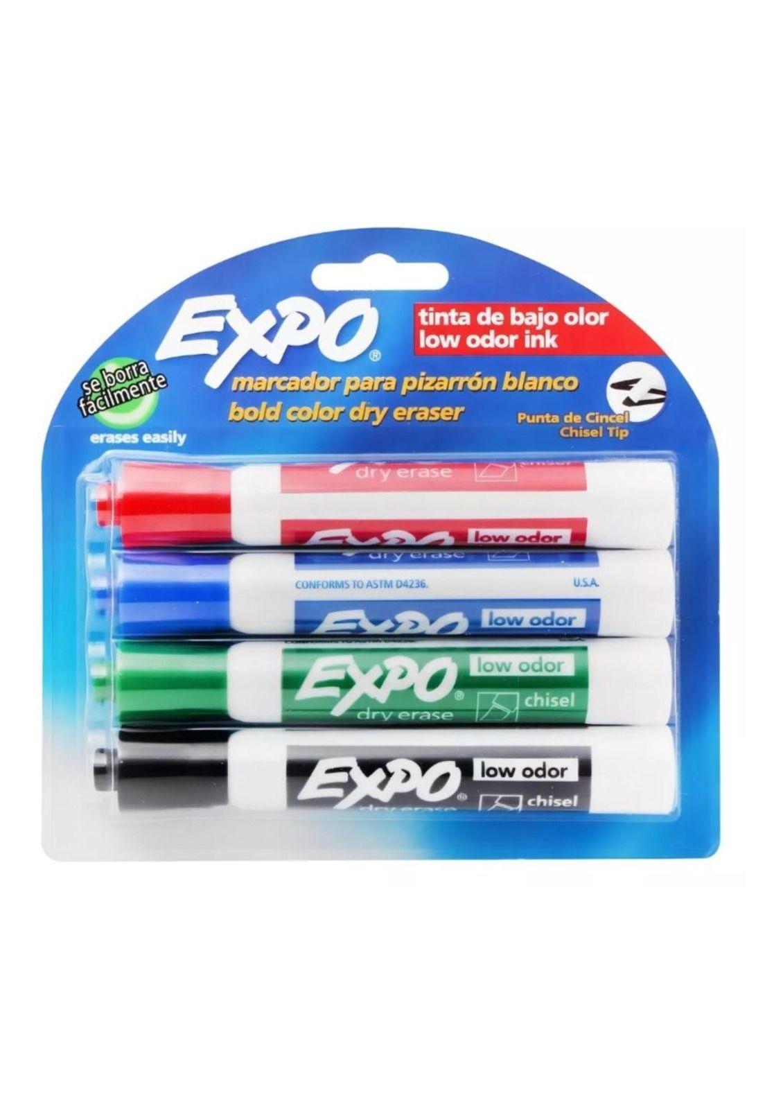 Marcadores Expo Cincel Pizarrón Blanco Pack x4-6