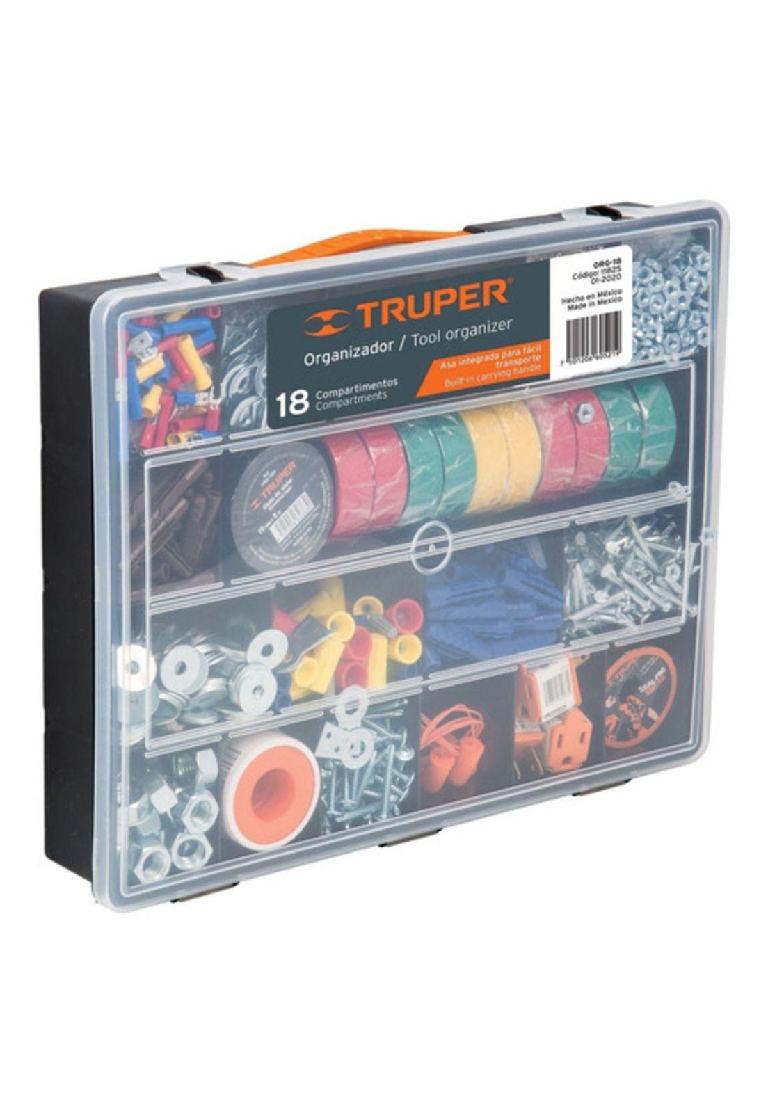 Caja Organizadora 18 Compartimientos Truper Org-18-0