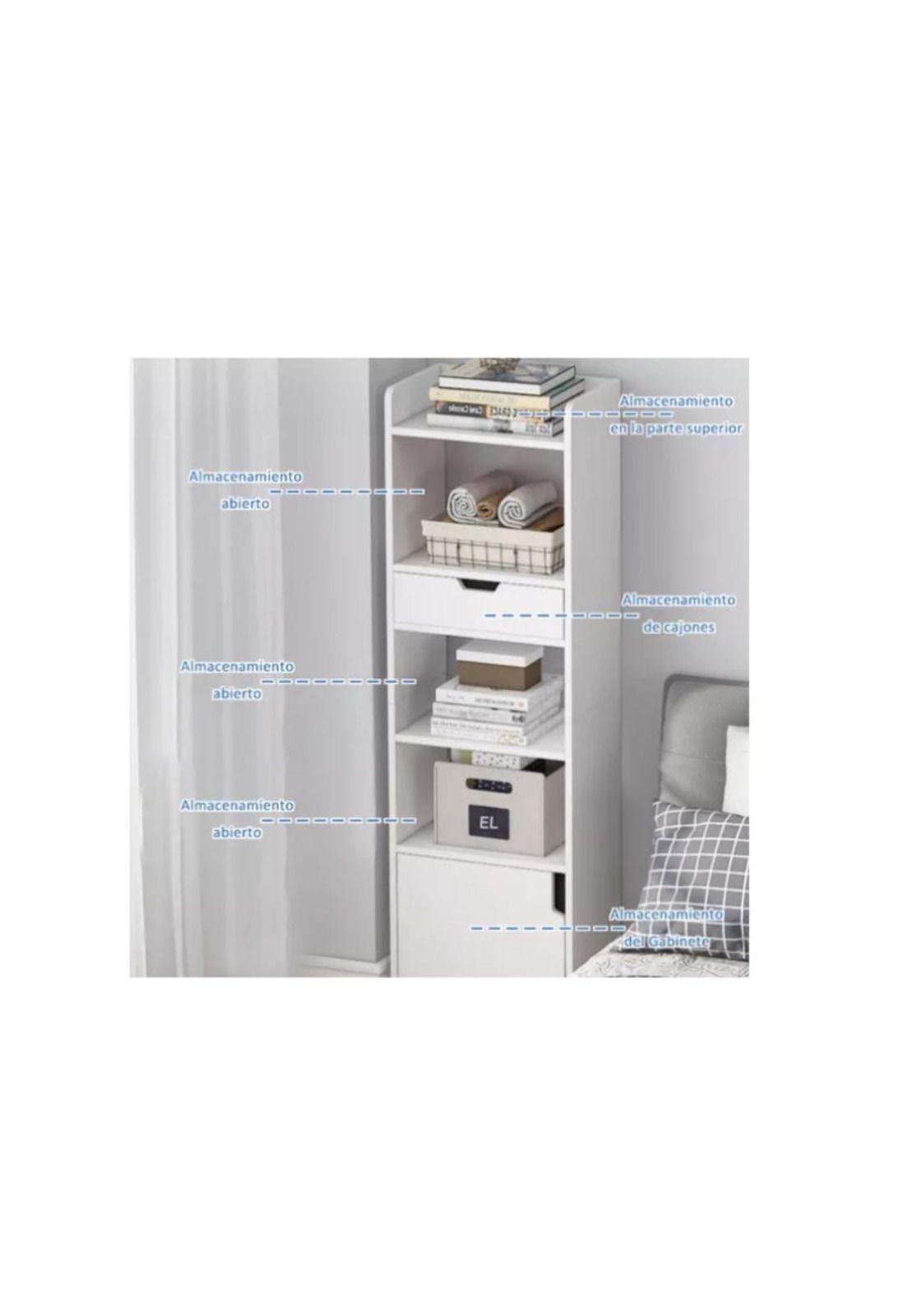 Estantería Abierta Multifunción Almacenamiento Librero Mader-2