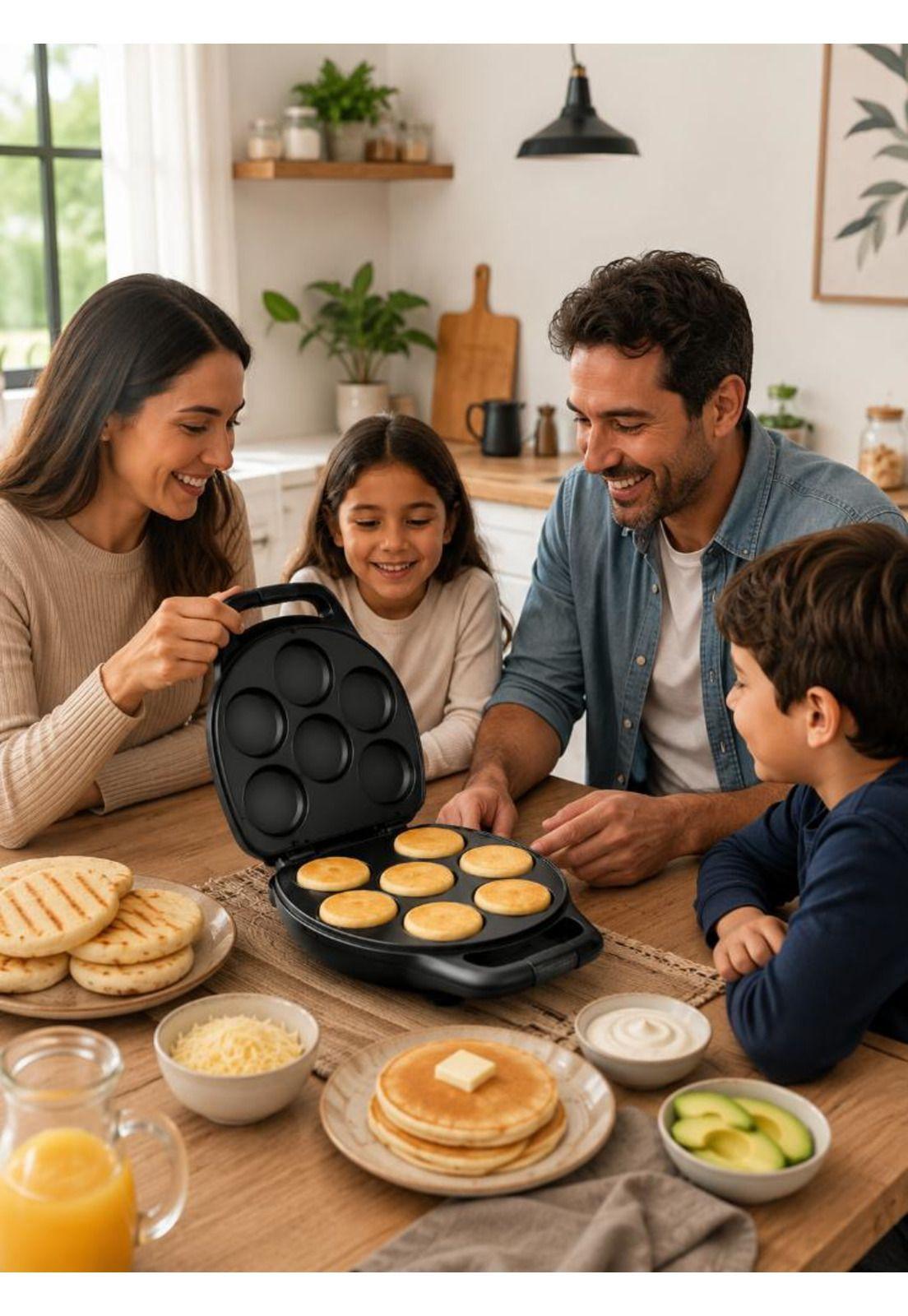 Tosty Arepa, Panquequera, Plancha Hamburguesas 1400w RAF-3