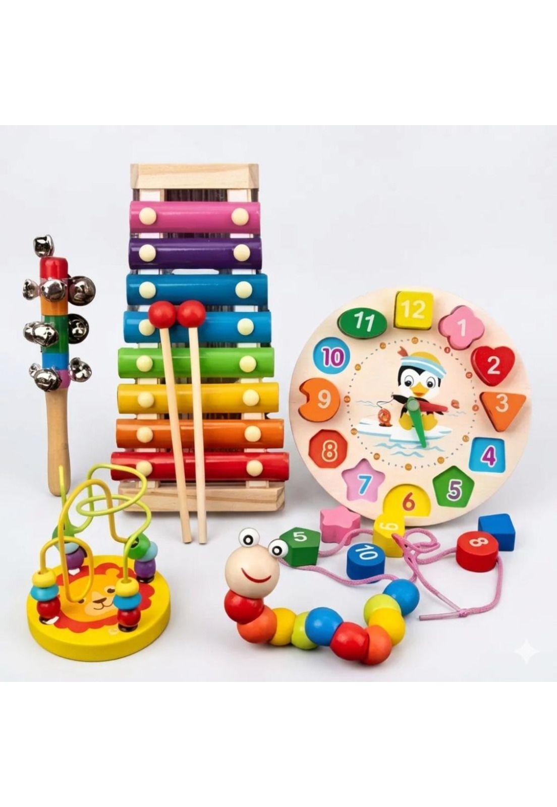 Juguetes Didácticos Montessori Madera Cognitivo Para Niños-7