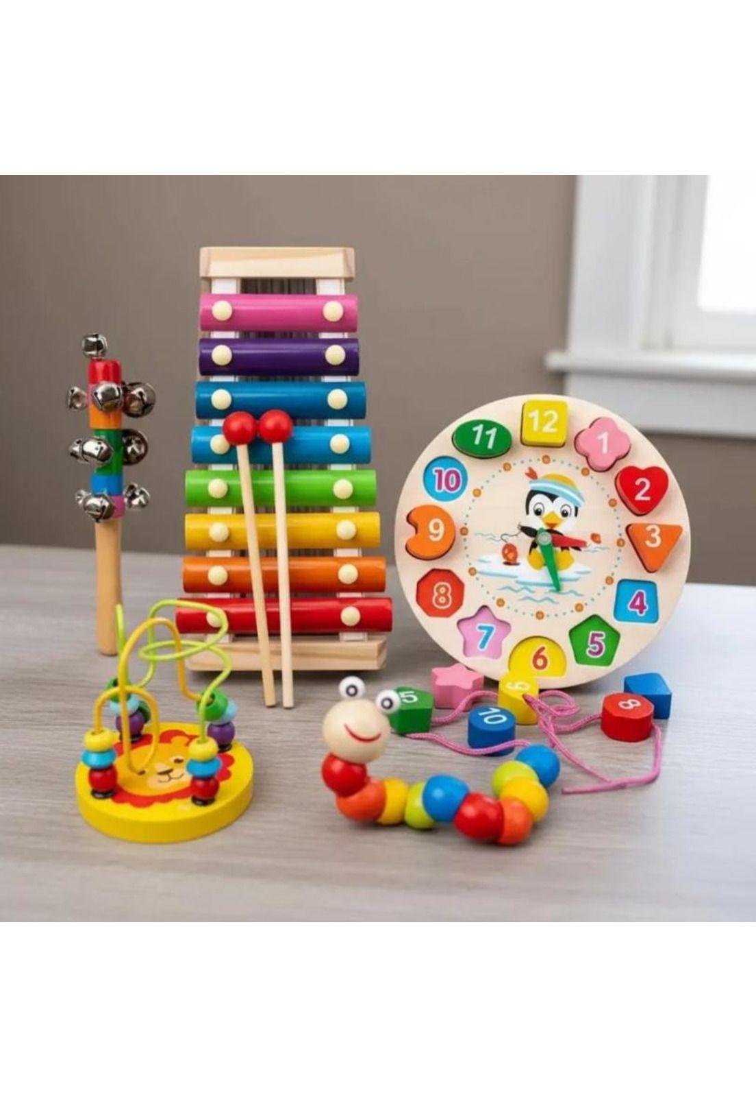 Juguetes Didácticos Montessori Madera Cognitivo Para Niños-8