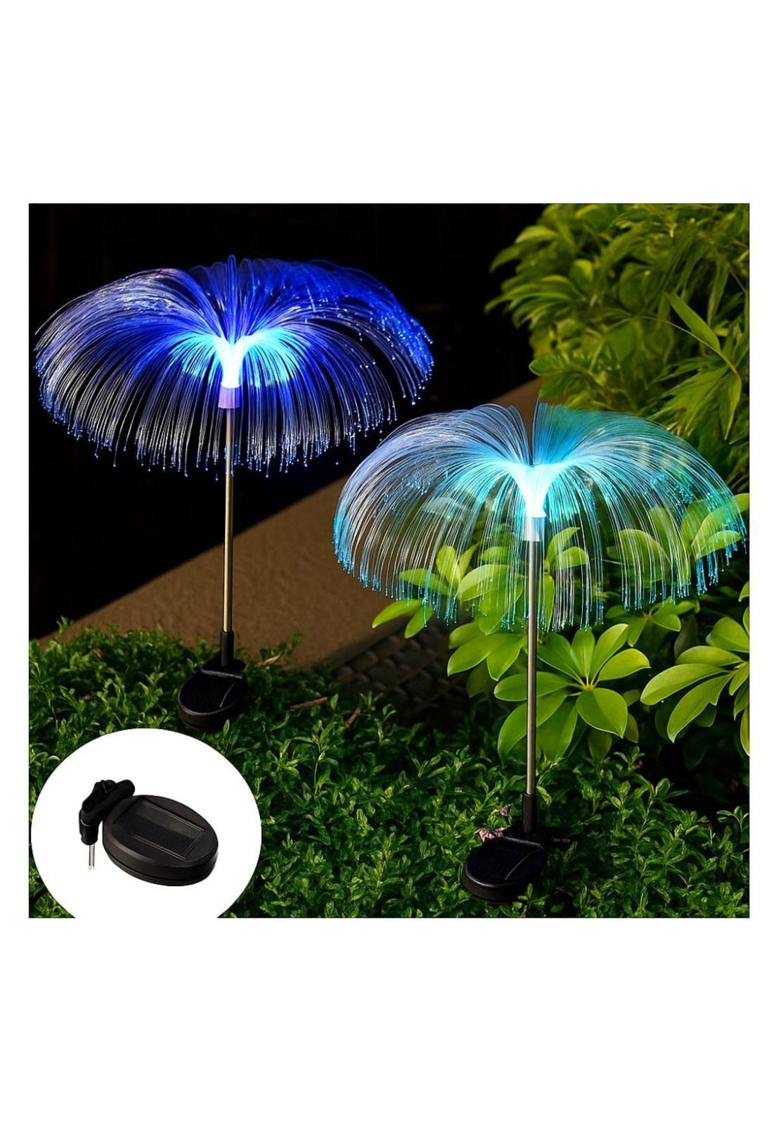 Set 2 Luces Solares Tipo Medusa Jardín  RGB Multicolor Hogar-6