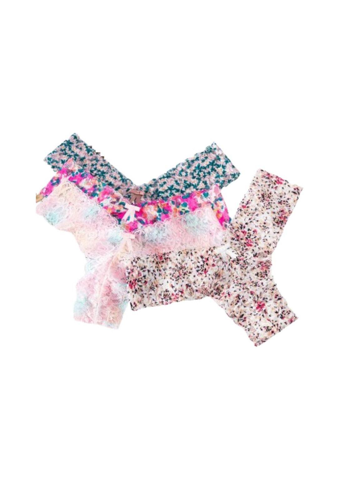 Colales Calzon Culote Mujerdama Encaje Tanga Premium Colores-2