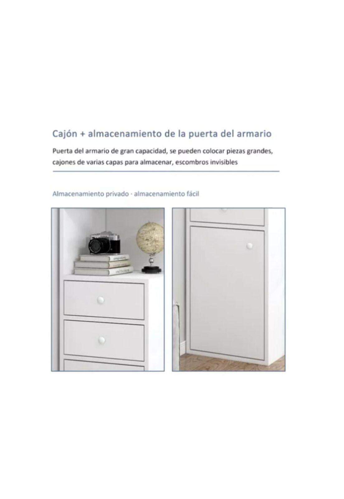 Estante Librero Esquinero de Madera Con 2 Cajón Puerta-2