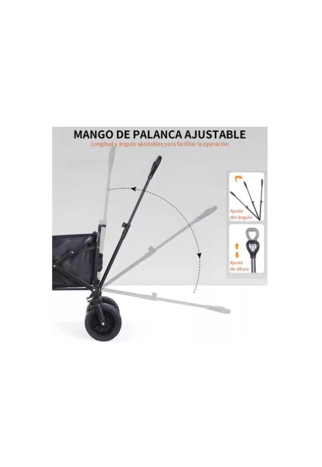 Carrito Arrastre Para Compras Plegable Para Camping Y Picnic-5