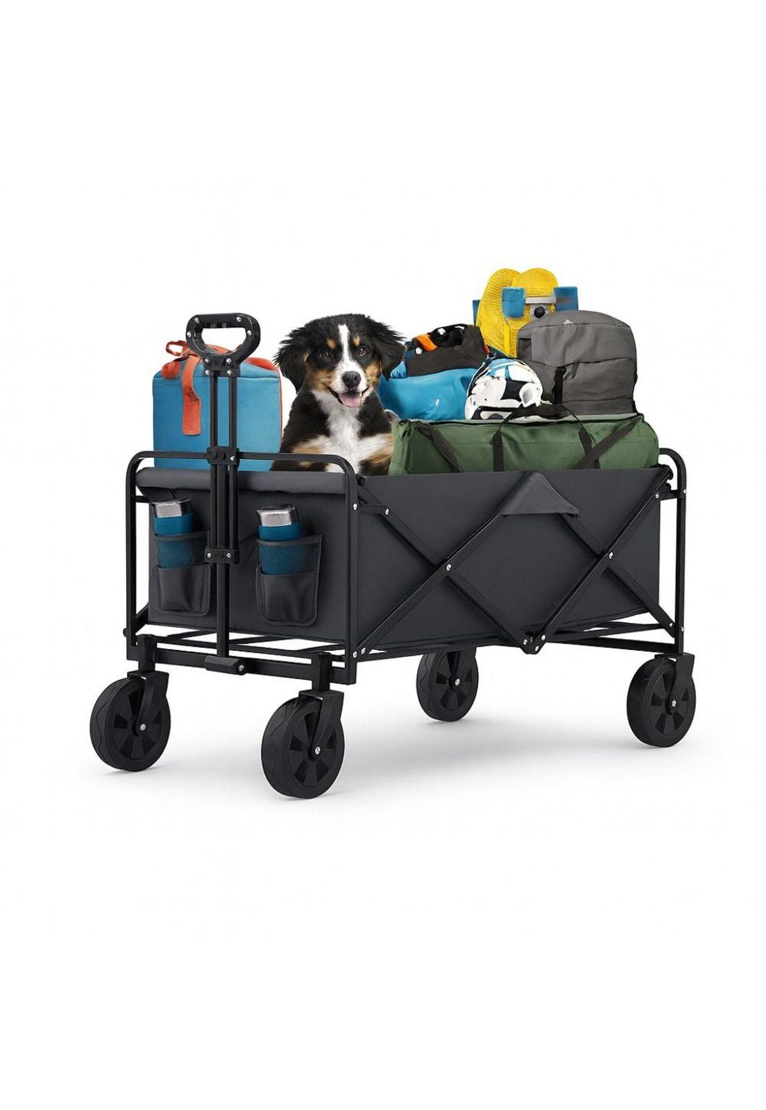 Carrito Arrastre Para Compras Plegable Para Camping Y Picnic-1