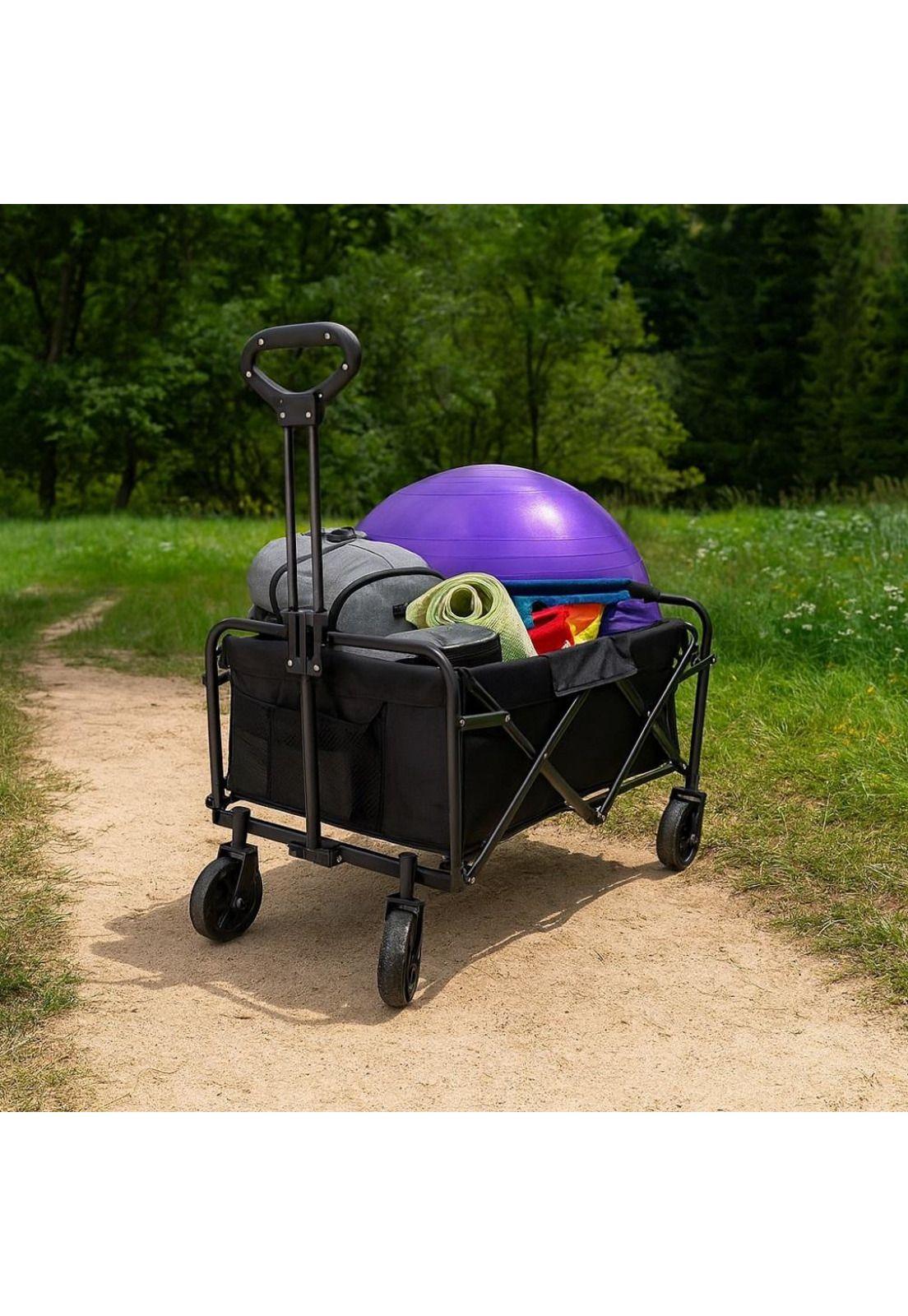 Carrito Arrastre Para Compras Plegable Para Camping Y Picnic-6