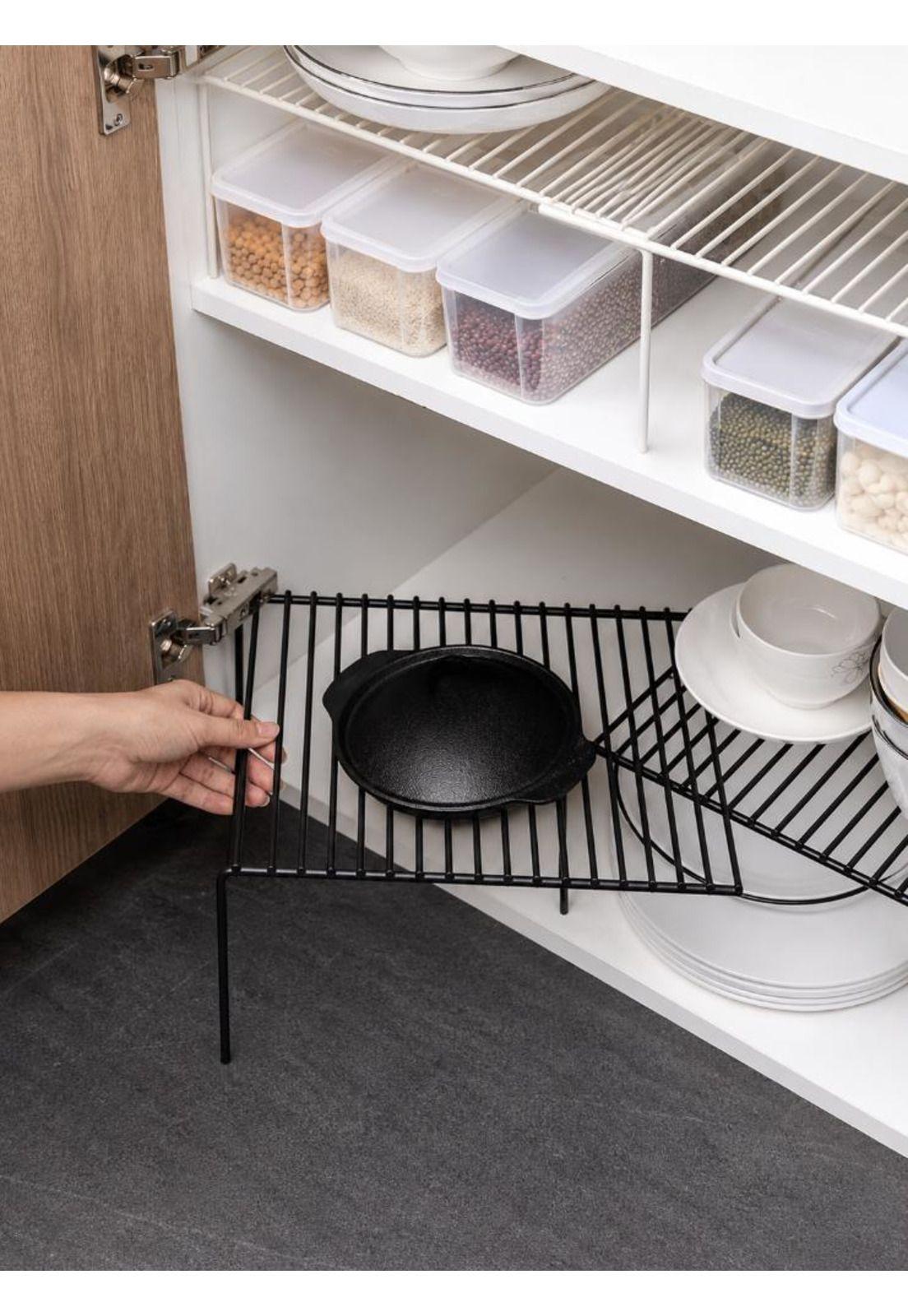 Repisa Extensible De Hierro Apilable Organizador Rack Cocina-5