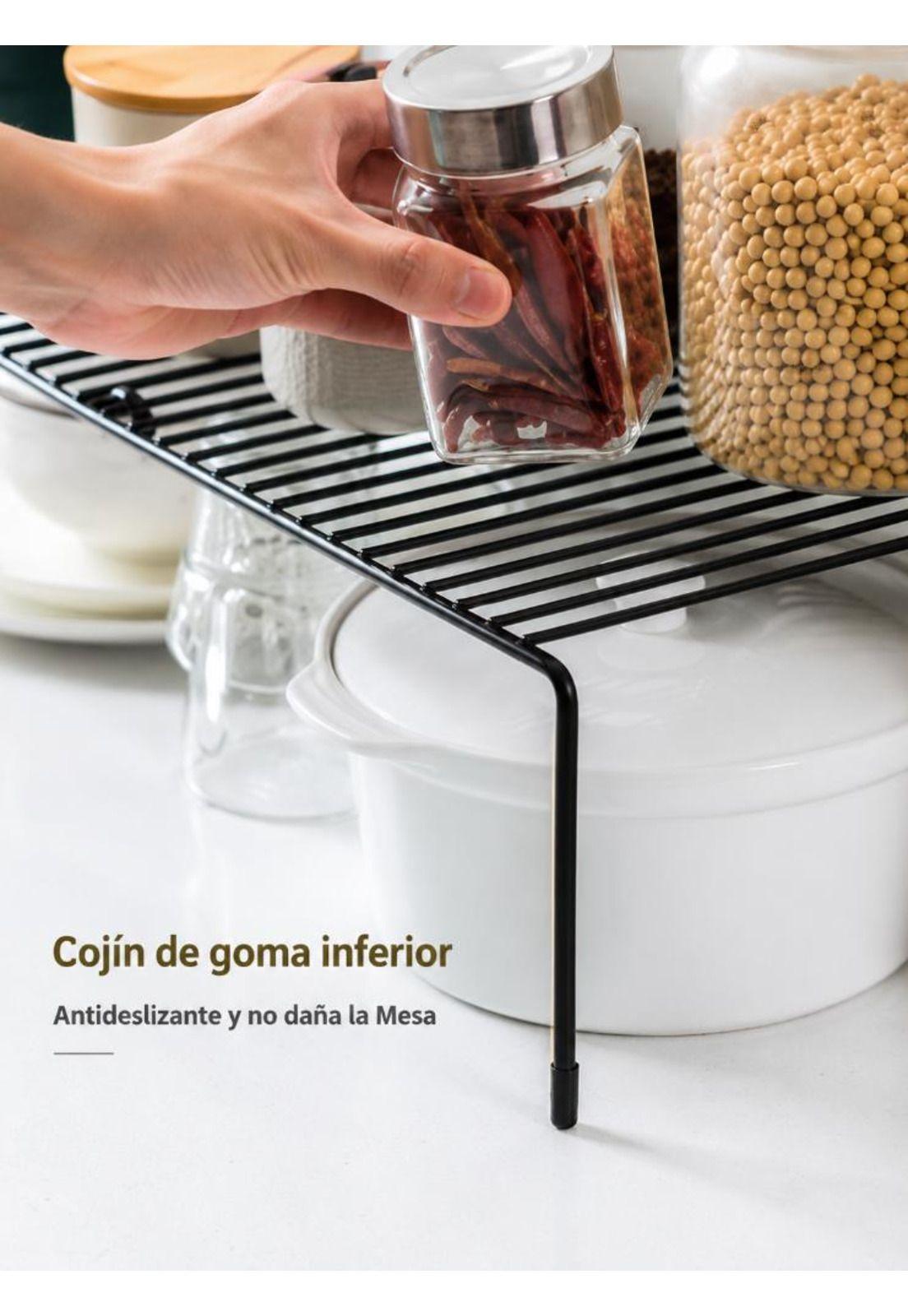 Repisa Extensible De Hierro Apilable Organizador Rack Cocina-6