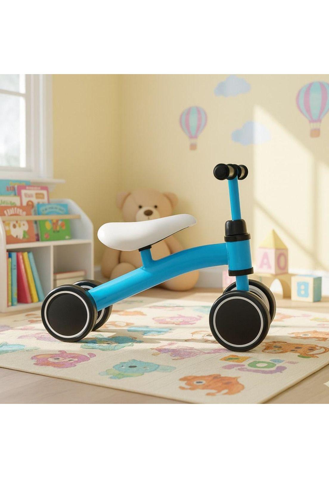 Bicicleta de Equilibrio 4 Ruedas Triciclo Infantil Estable-6