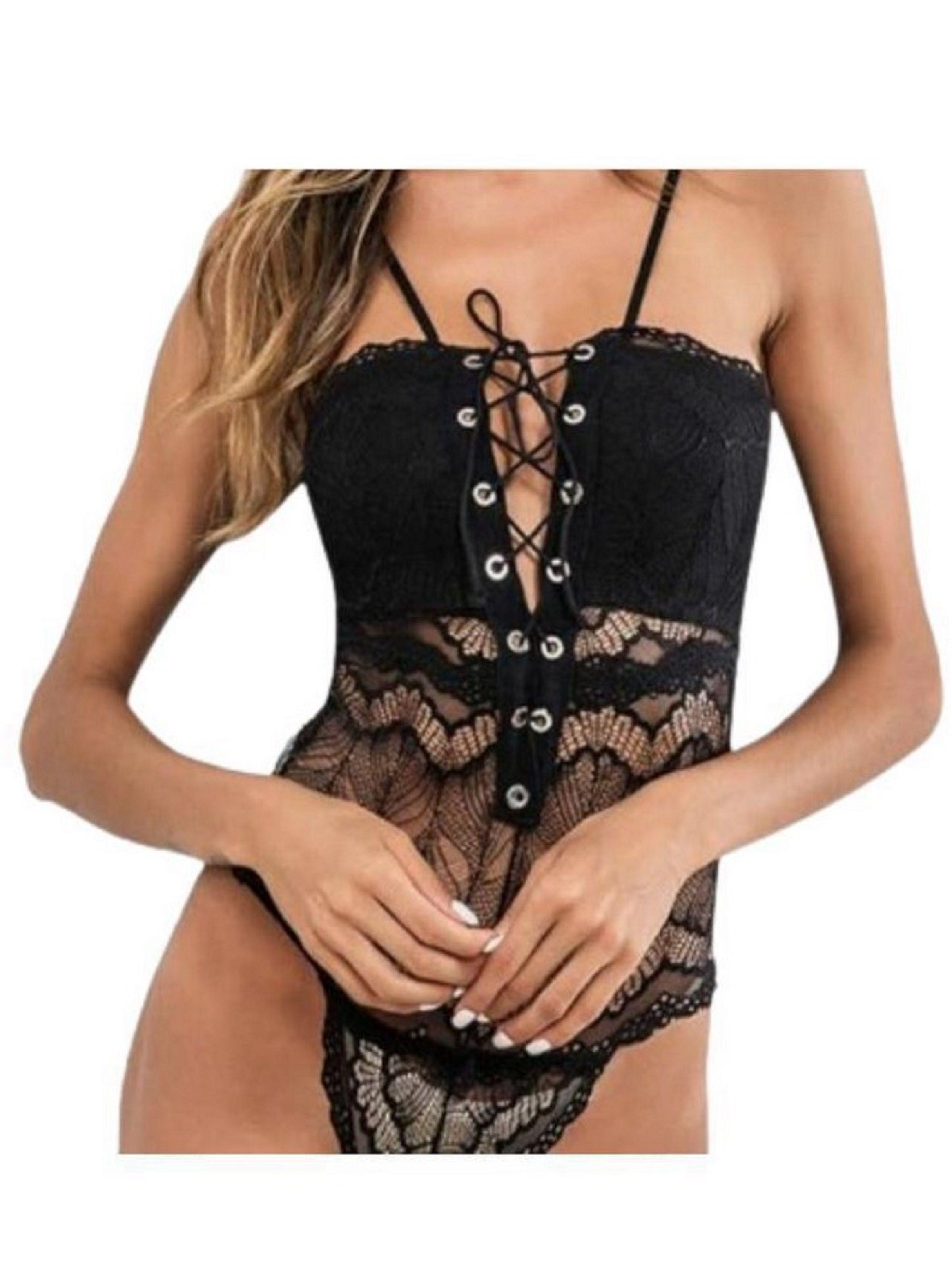 Body Lencería Erotica Sexy Ropa Interior De Encaje -4
