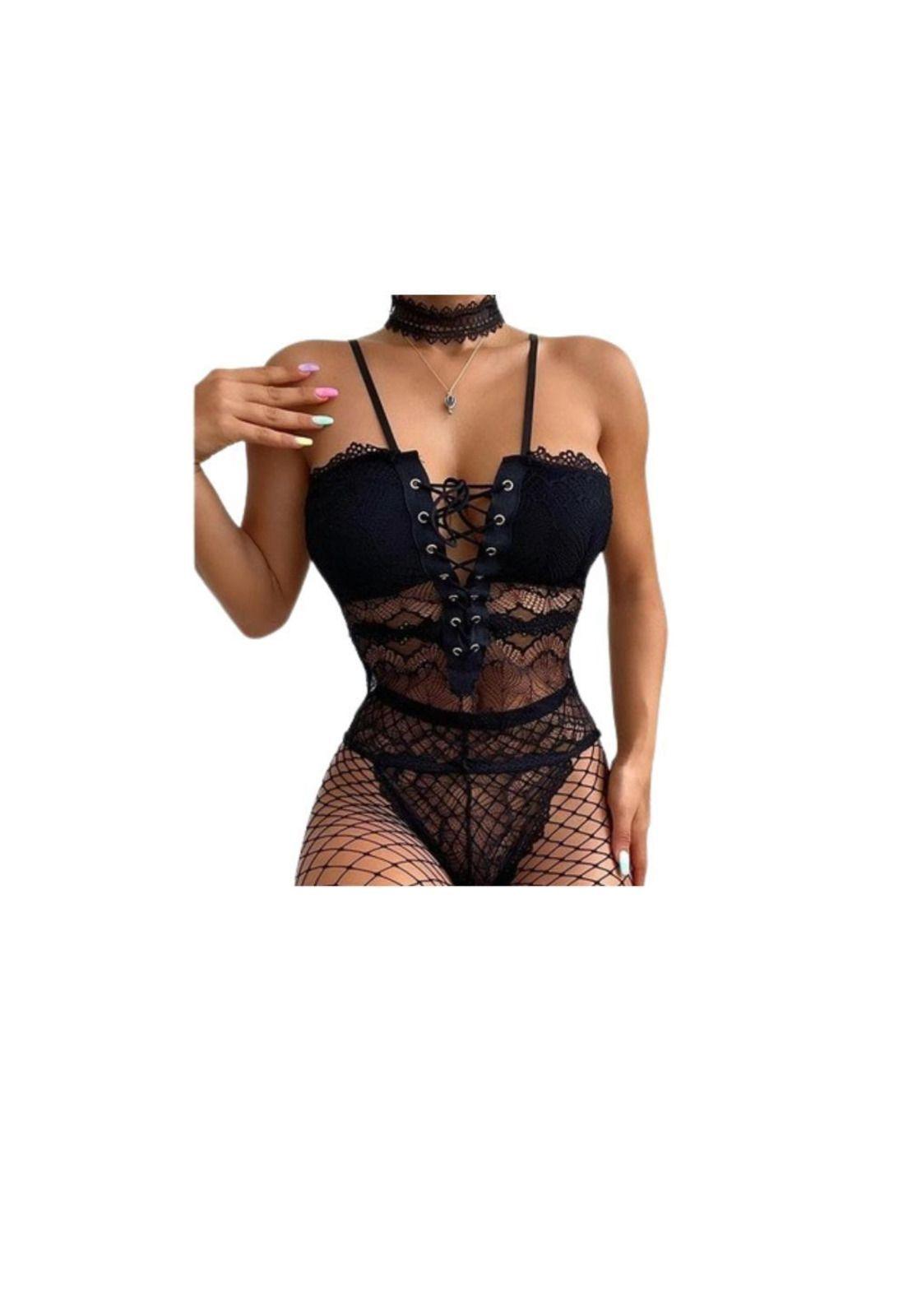 Body Lencería Erotica Sexy Ropa Interior De Encaje-3