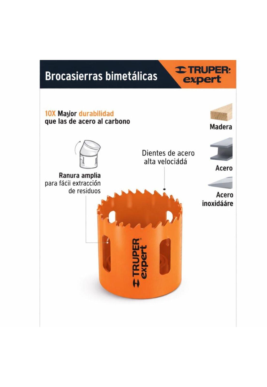 Sierra De Copa Bimetalica Truper Expert, Cobi-1-1/4 32mm-3