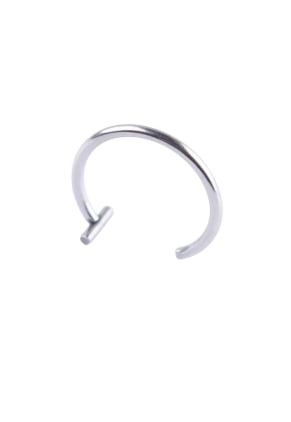 Anillo Aro Piercing de labios falso sin Perforacion-0