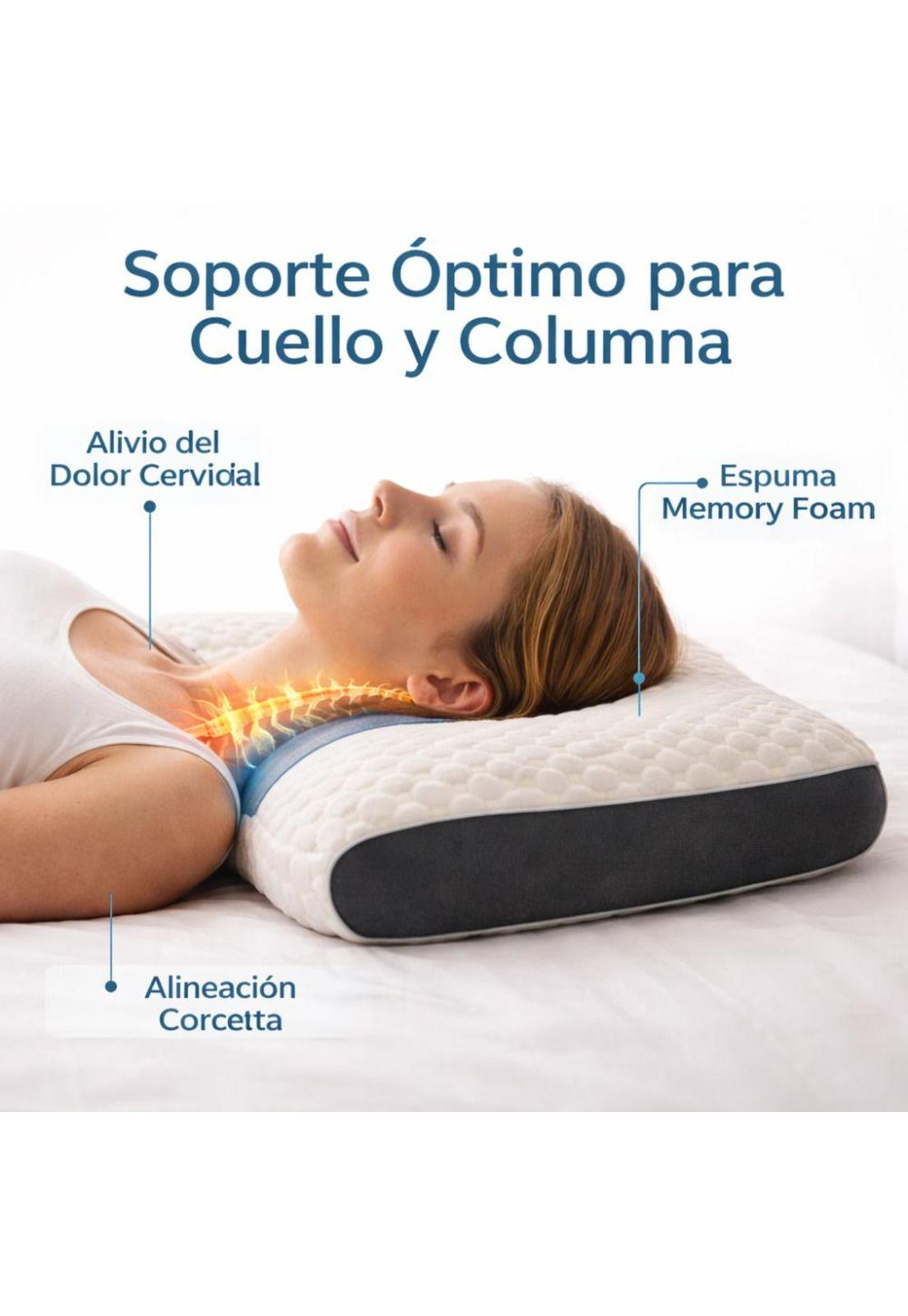 Almohada Cervical Ortopédica Memory Foam Ergonómica-2